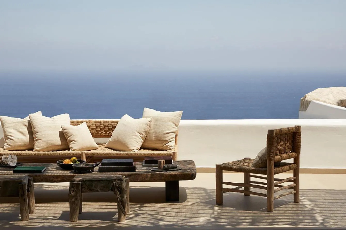 Balcony/Terrace in Myconian Panoptis Escape, a member of Small Luxury Hotels of the World