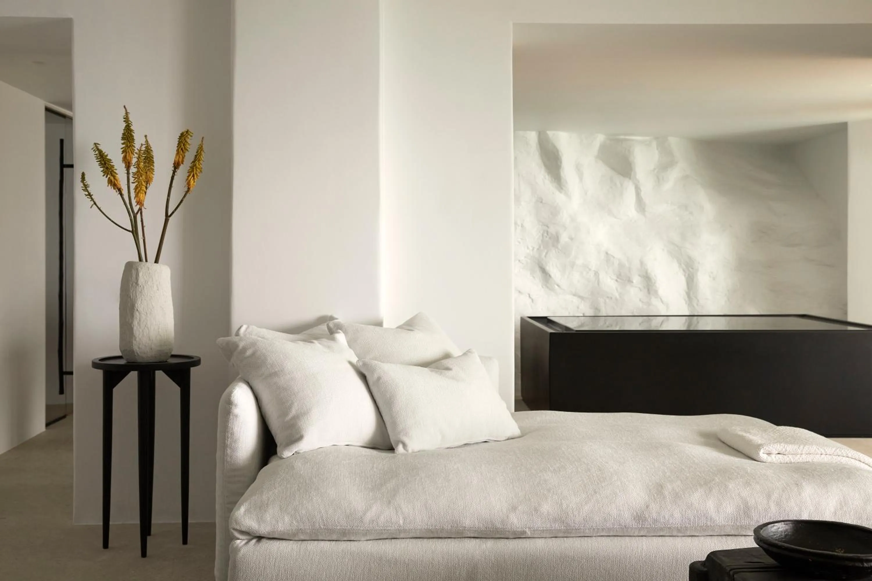 Hot Tub, Bed in Myconian Panoptis Escape, a member of Small Luxury Hotels of the World