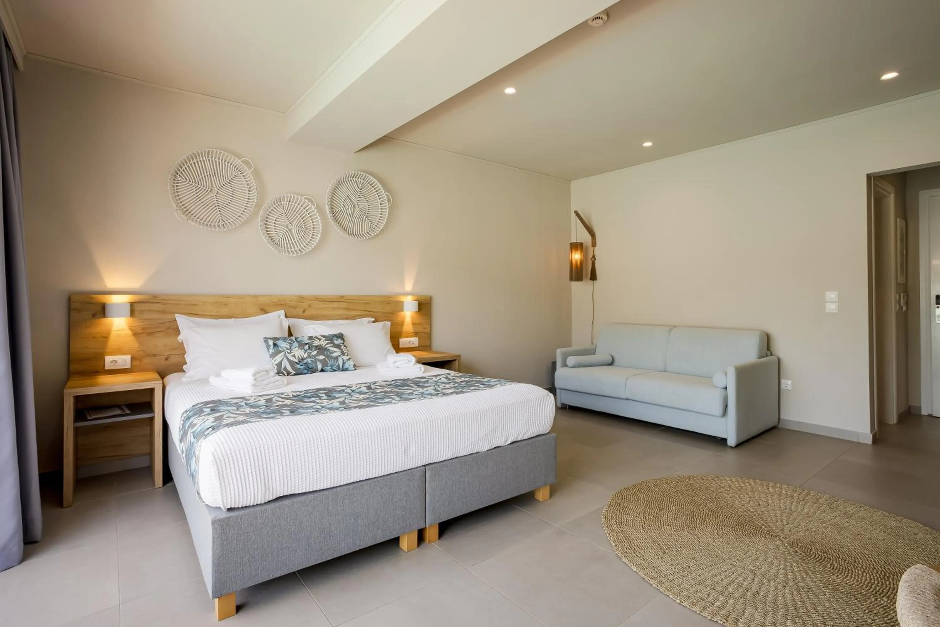 Night, Bed in Sarpidon Suites