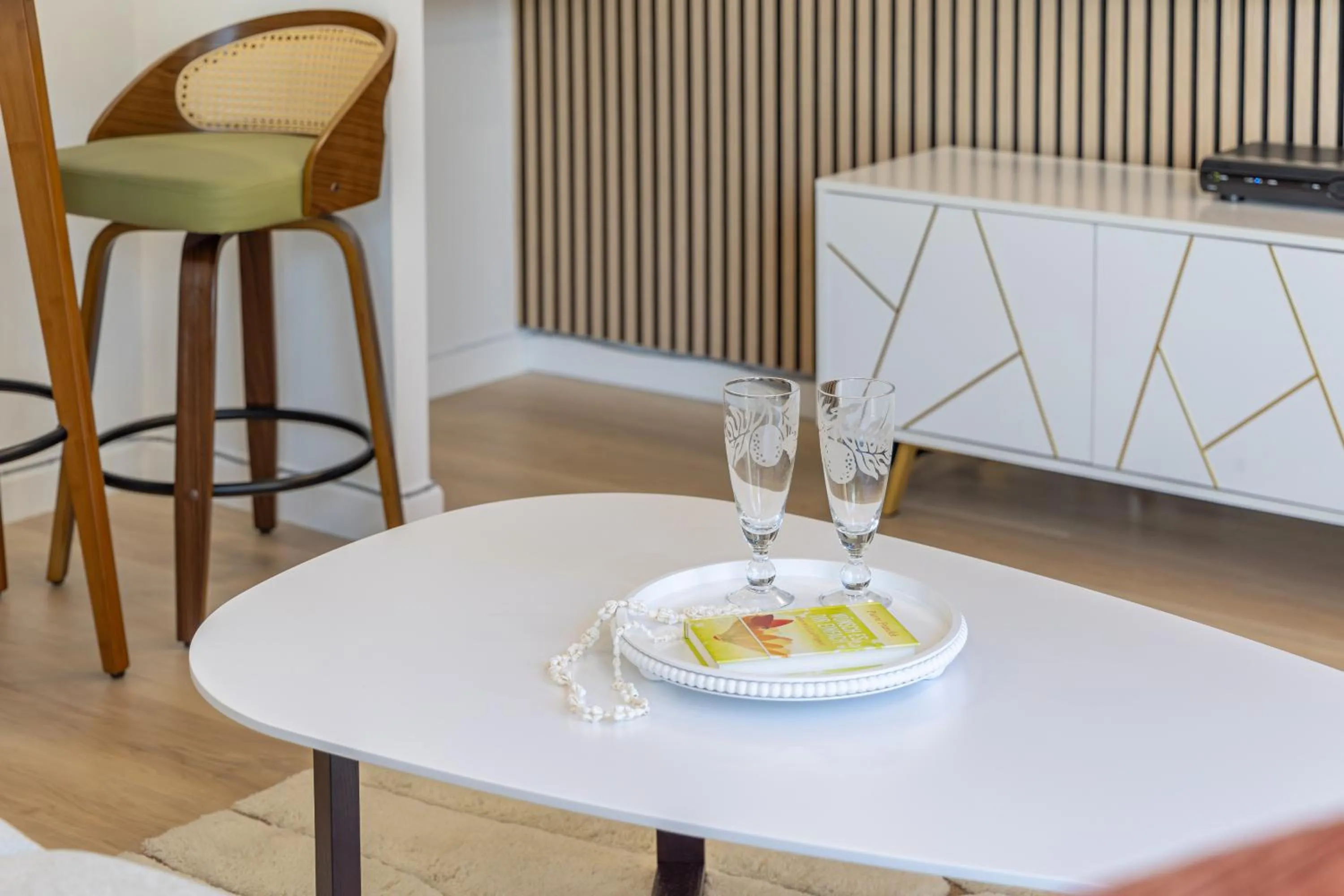 Living room in Steps to Waikiki Beach! Newly Renovated with 75" TV