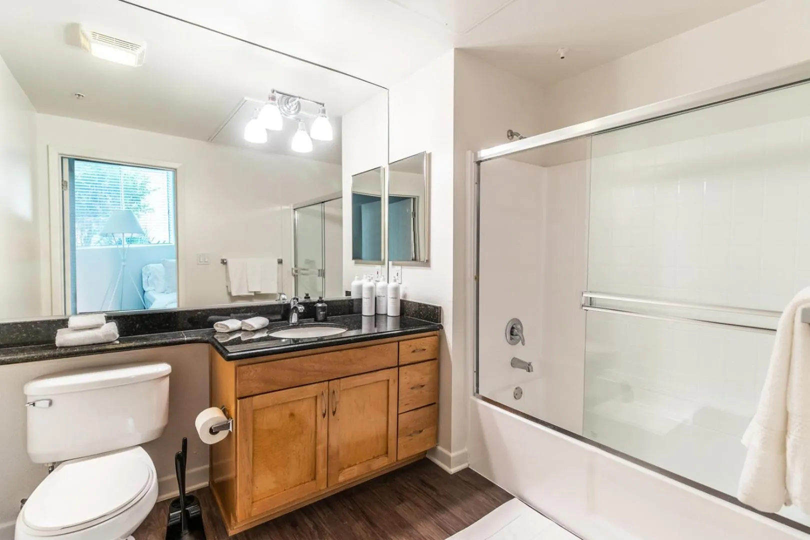 Bathroom in 2BD 2BTH Condo 10 Min Walk to Santa Monica Beach