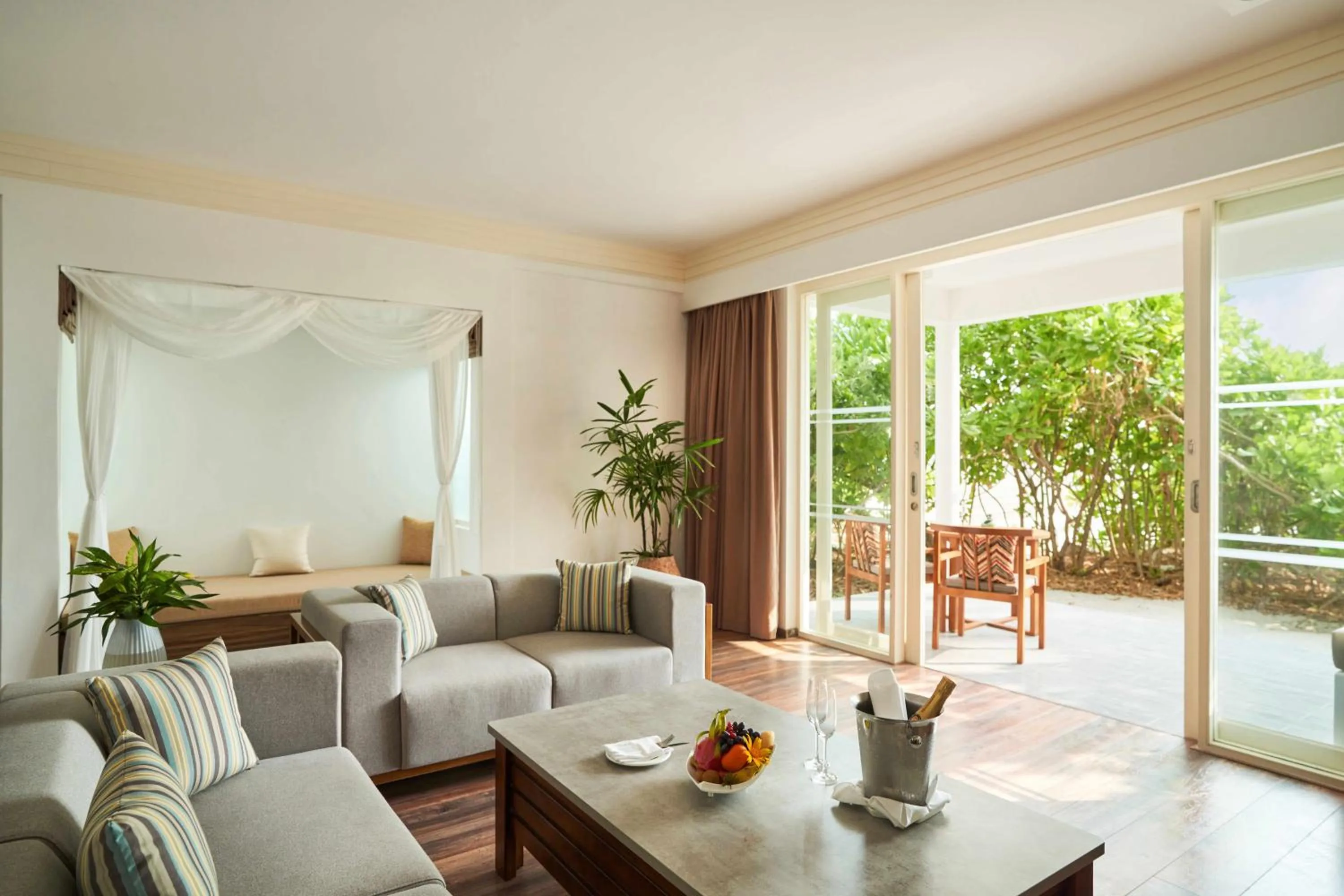 Patio in Siyam World Maldives - 24-Hour Premium All-inclusive with Free Transfer