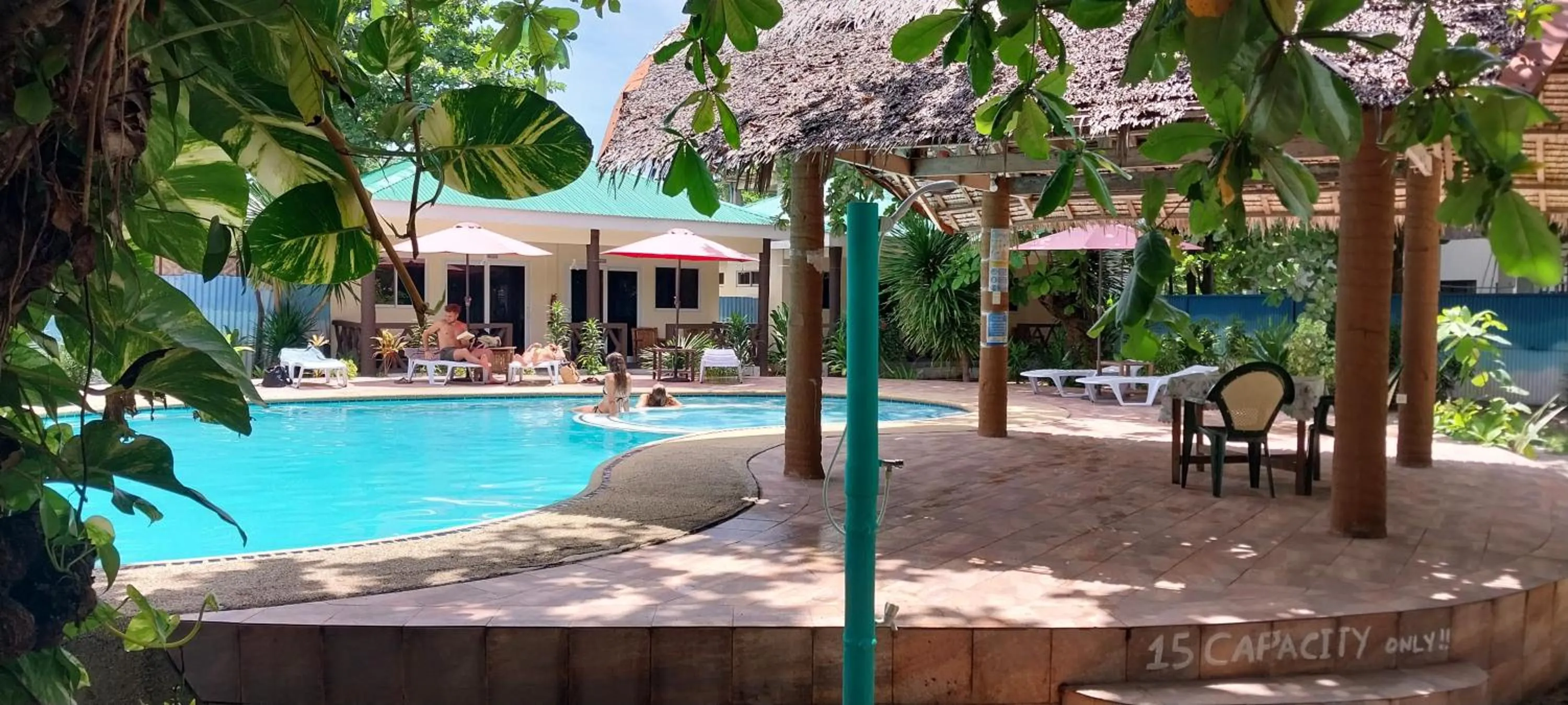 Swimming pool in The Shark's Tail Dive Resort