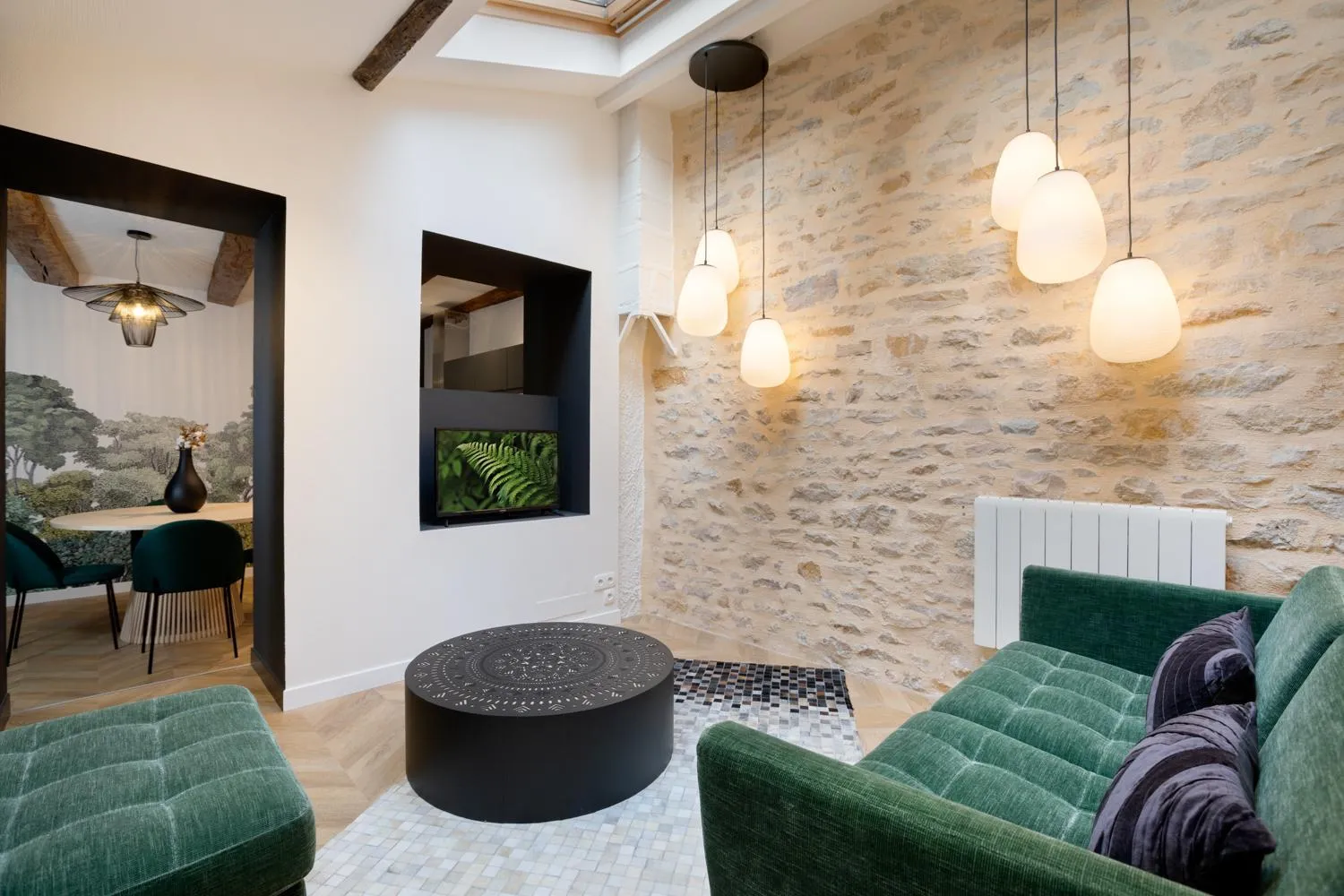 Living room in Maison Tillot