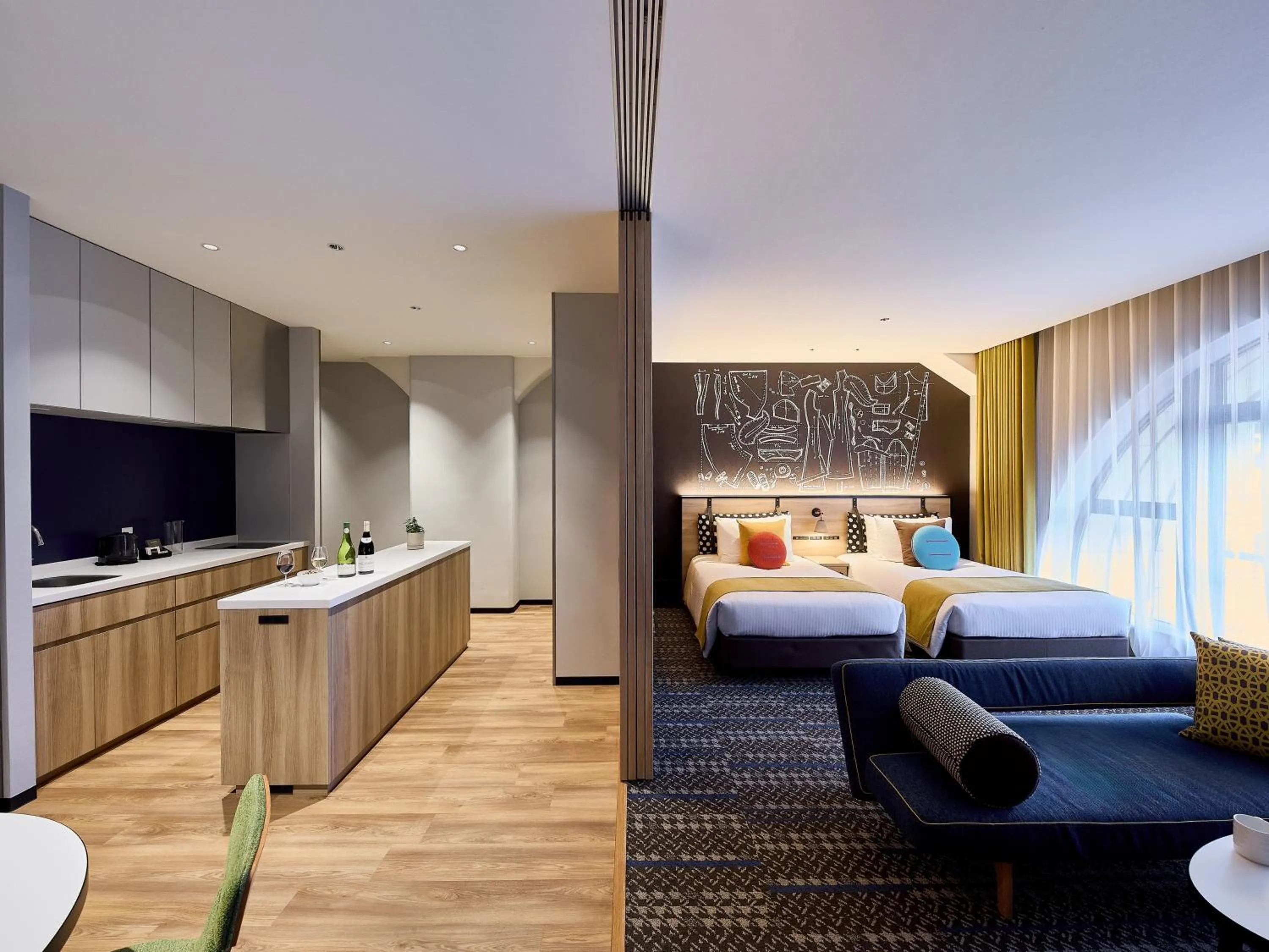 Photo of the whole room, Bed in Citadines Namba Osaka