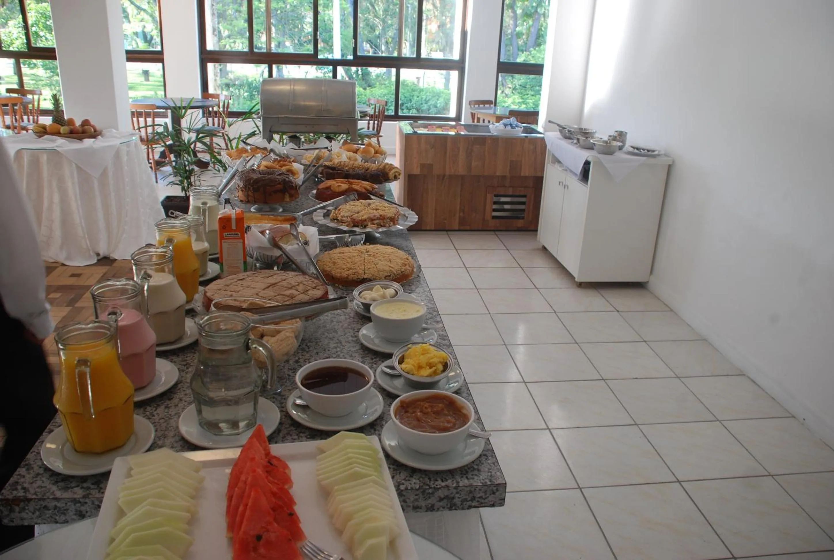 American breakfast in Hotel Termas do Lago