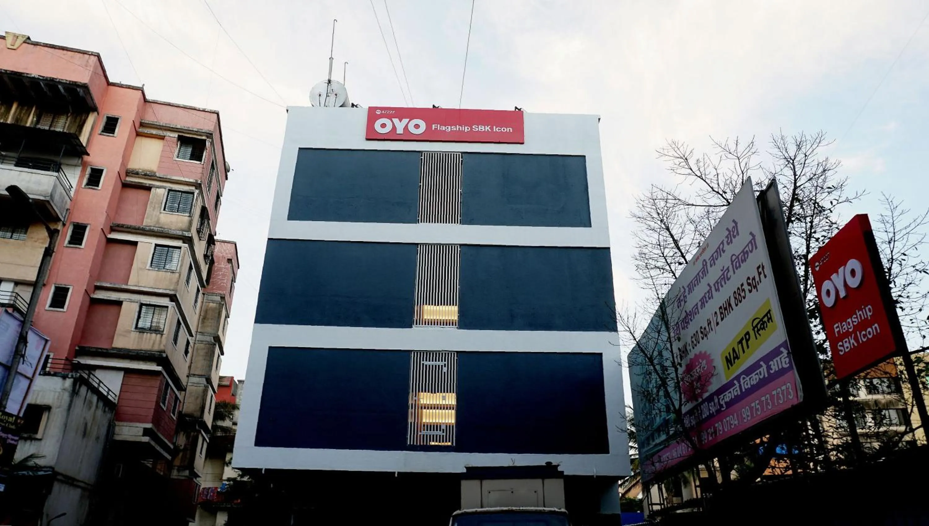 Facade/entrance in Hotel O Sbk Icon Near Fun Time Multiplex