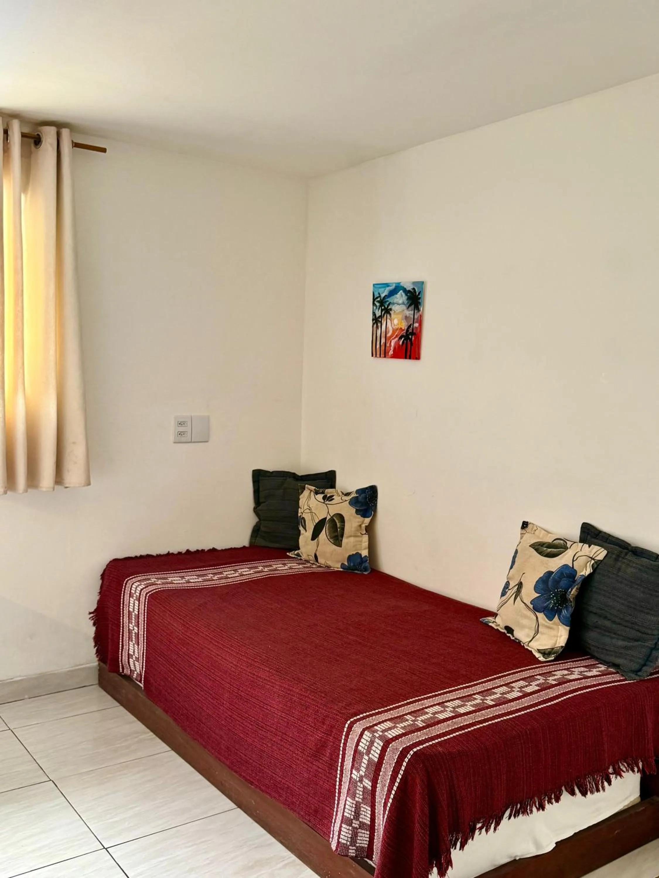 Living room, Bed in Cores da pipa flats