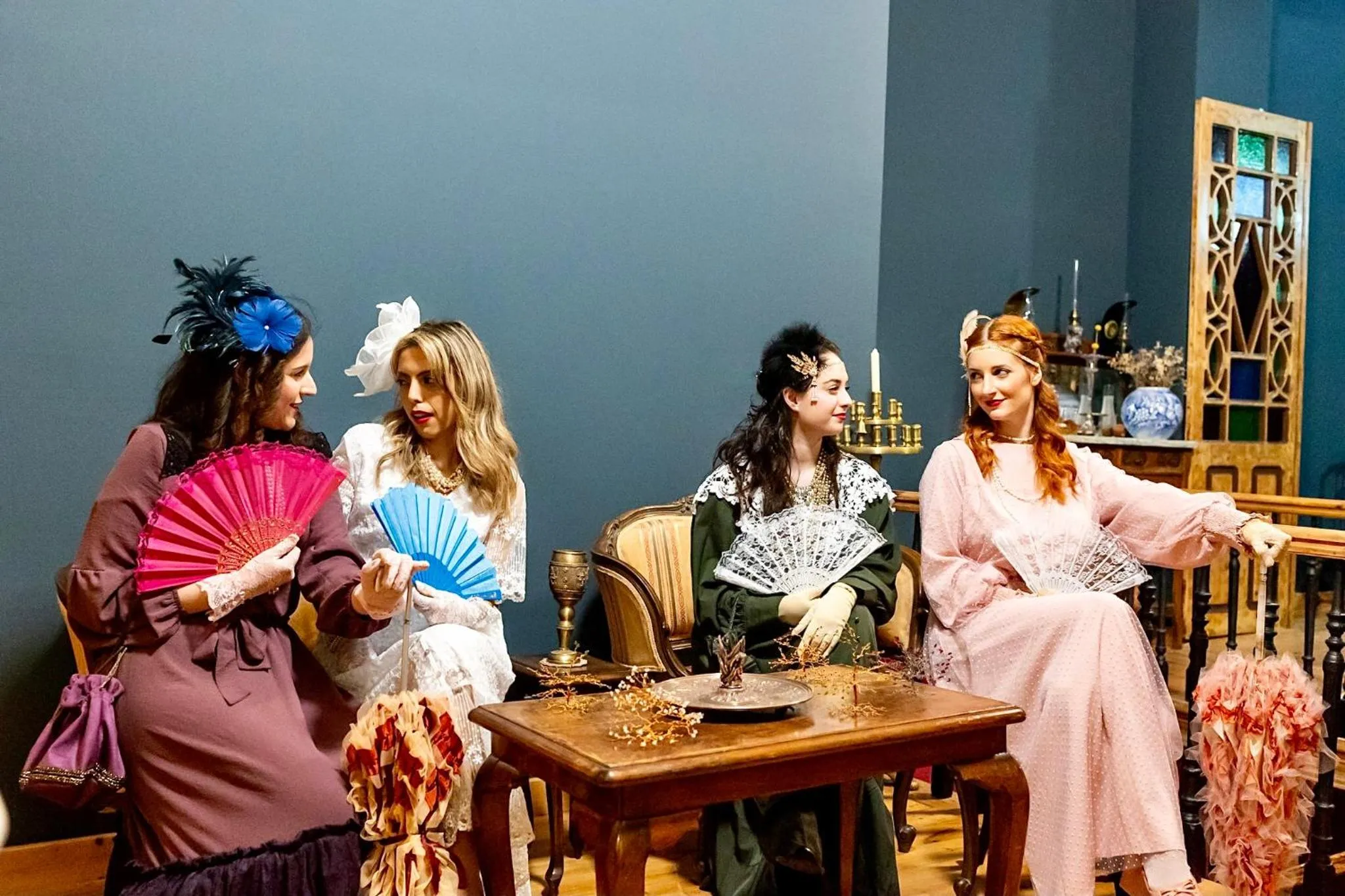 People in VASILIKON Hotel 1888 the past is present HISTORICAL PRESERVATION MONUMENT