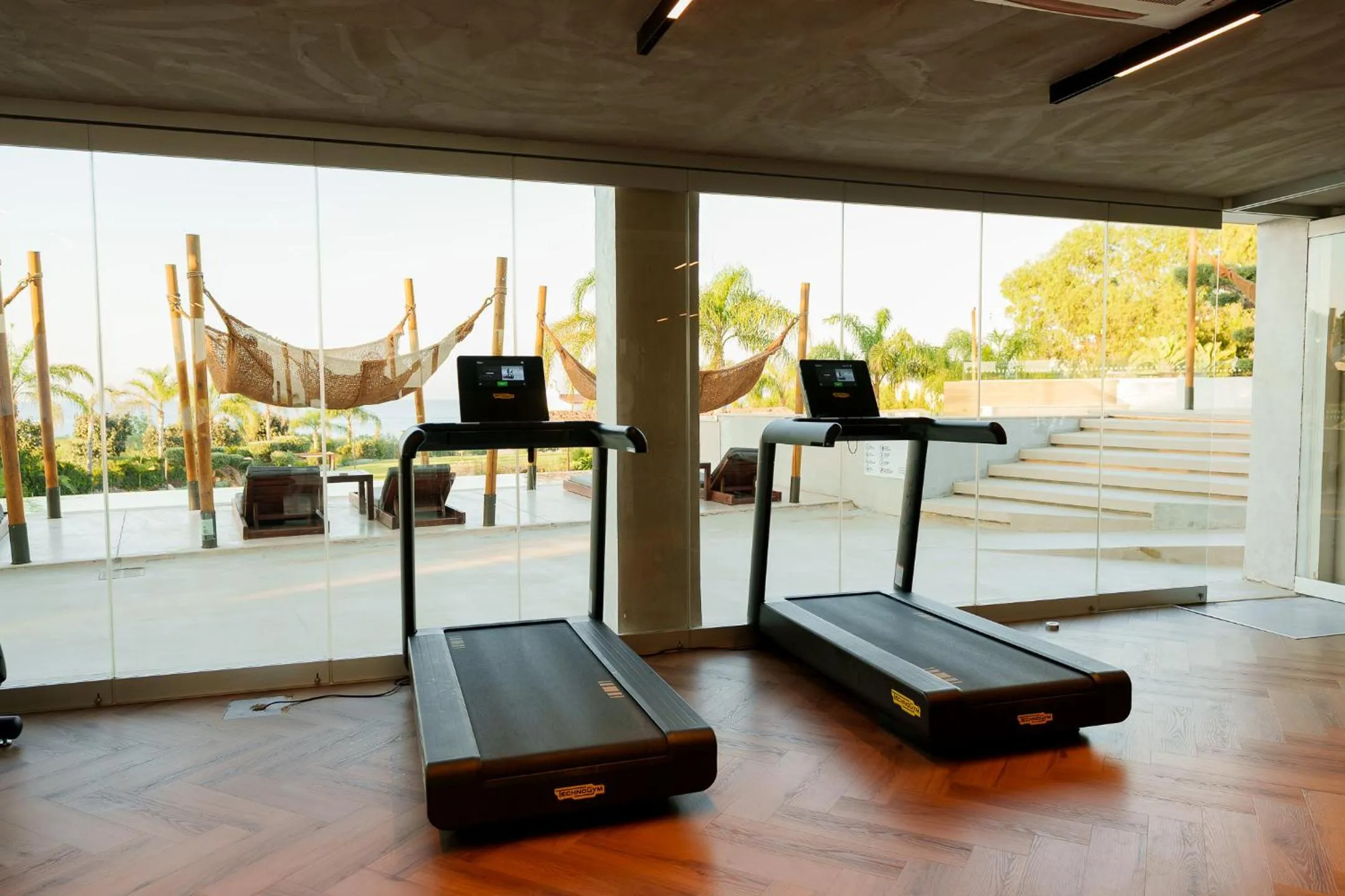 Fitness centre/facilities in Cavo Zoe Seaside Hotel