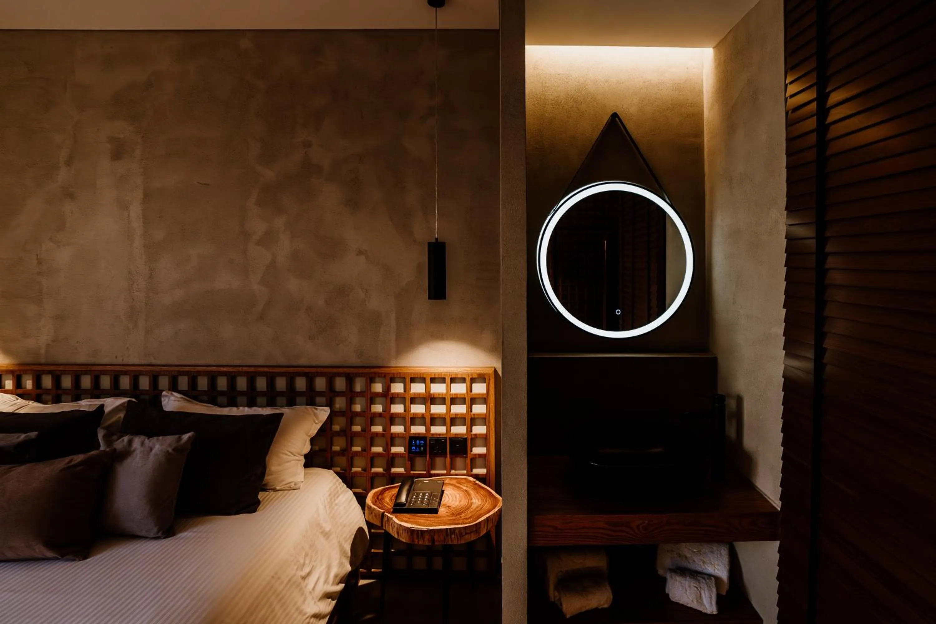 Bed in Cavo Zoe Seaside Hotel