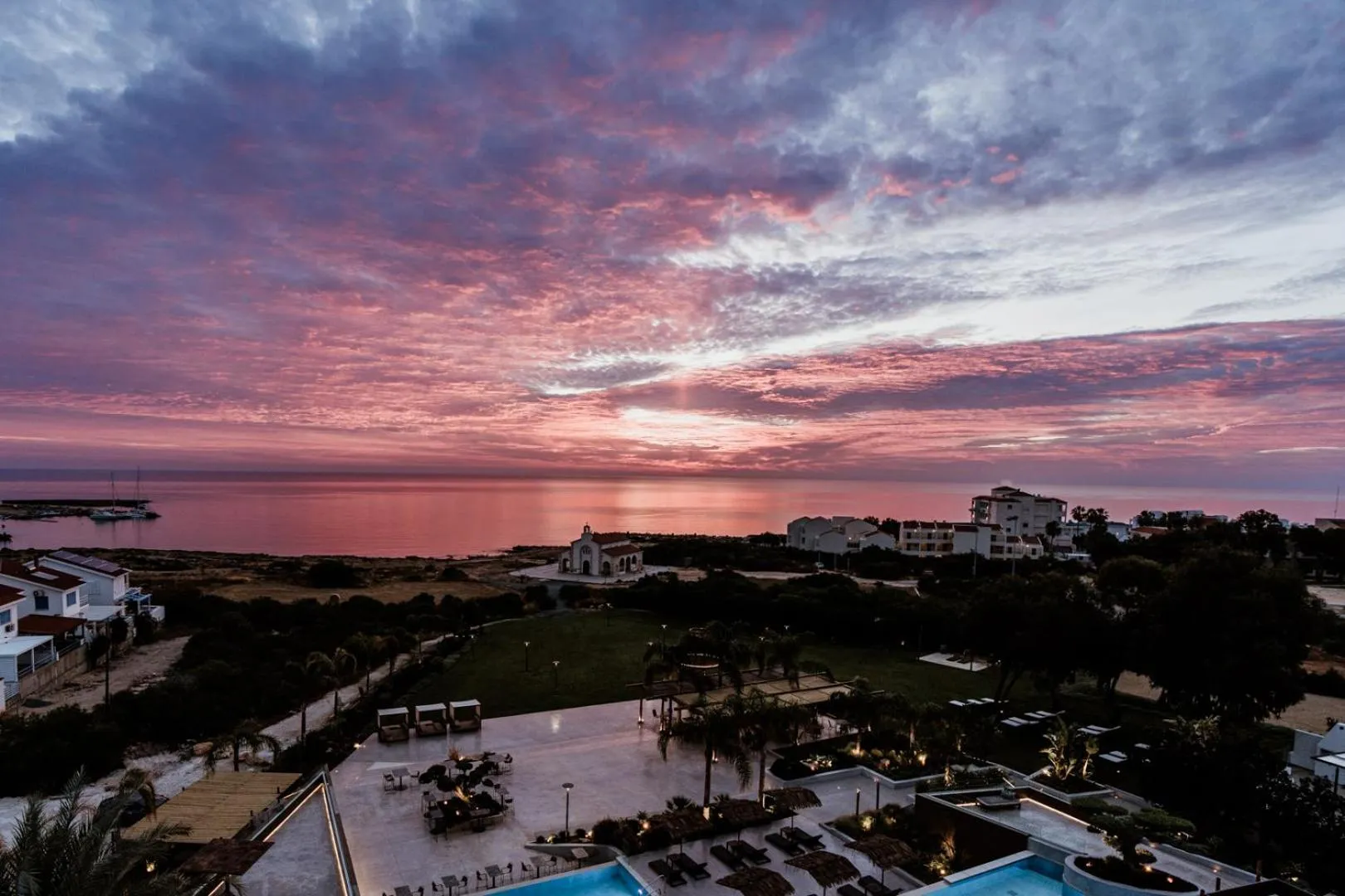 Bird's eye view in Cavo Zoe Seaside Hotel