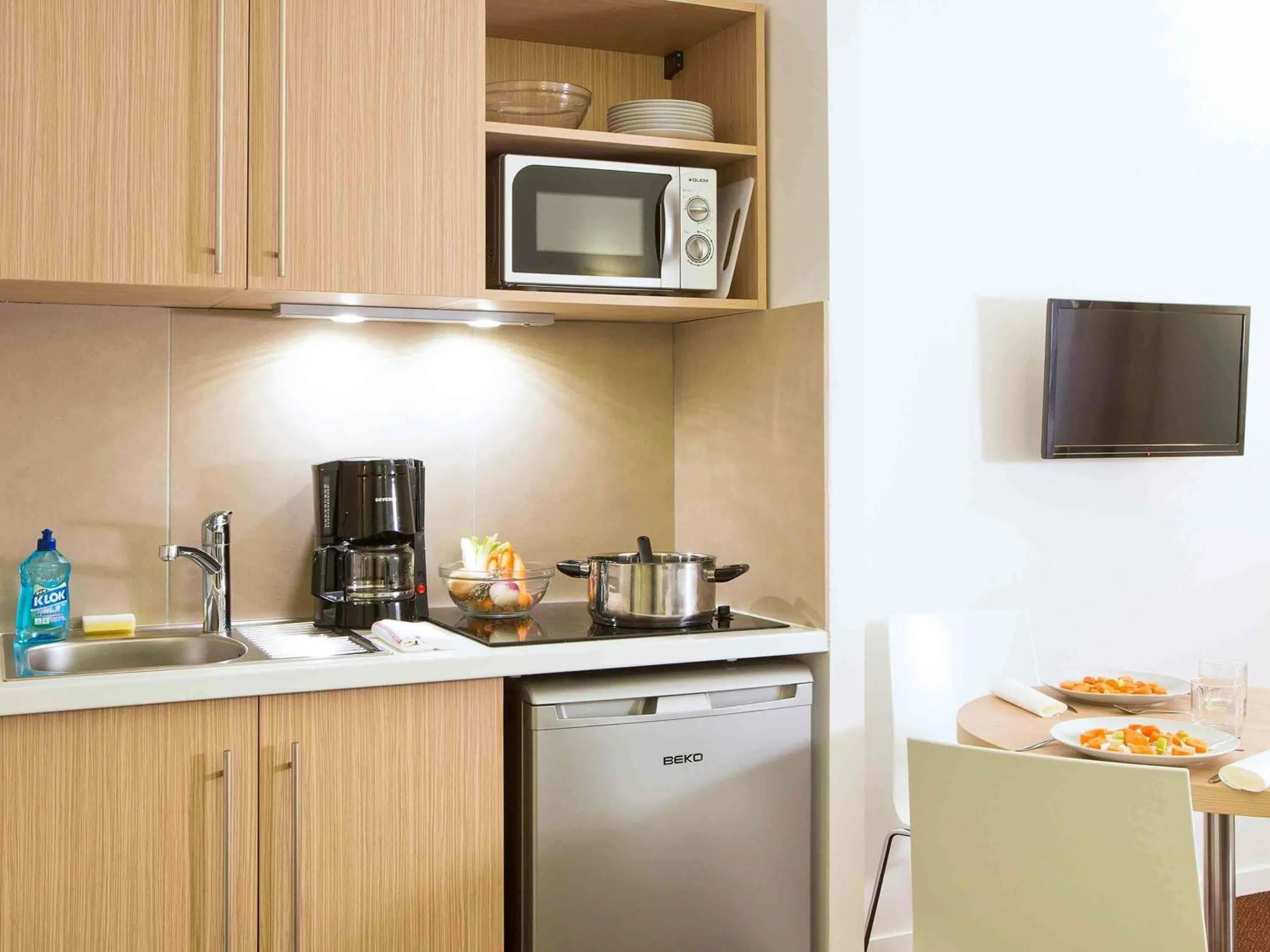 Bedroom in Aparthotel Adagio Access Le Havre Les Docks