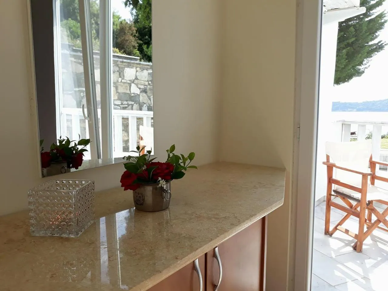 Balcony/Terrace in Kinira Beach Hotel