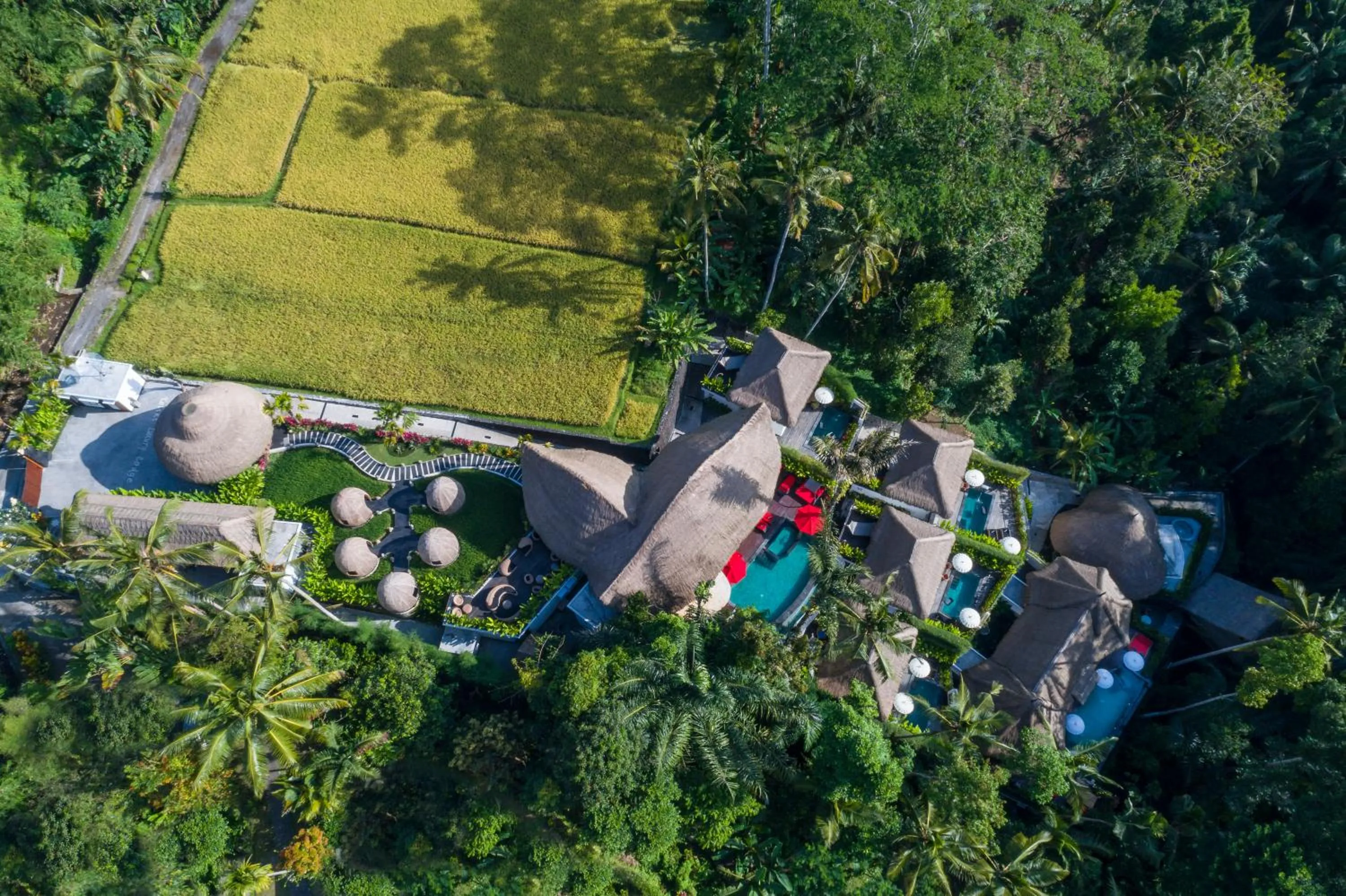 Bird's eye view in Keliki Luxury Lodge