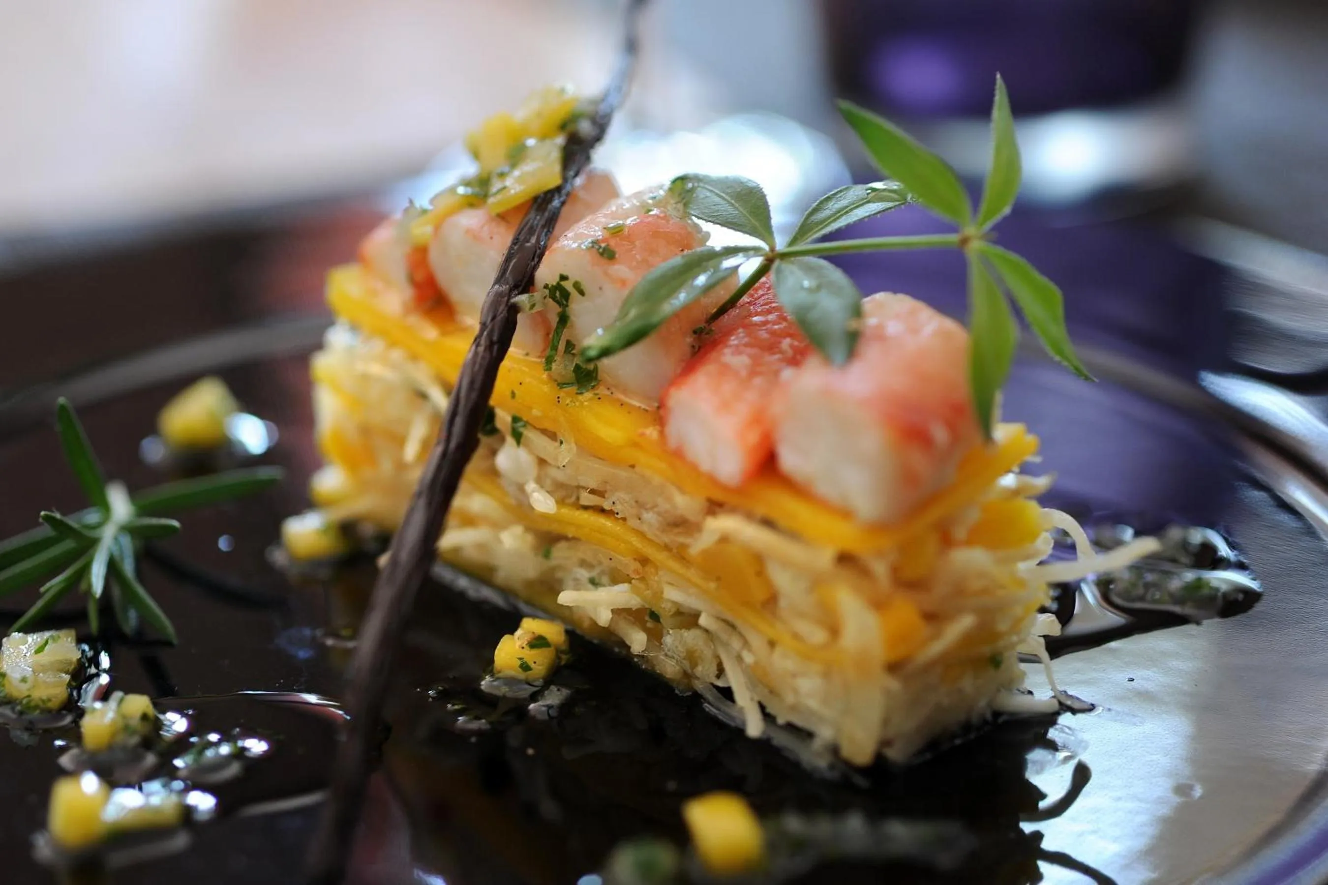 Food close-up in Hotel restaurant Spa Disini Montpellier Est, The Originals Relais