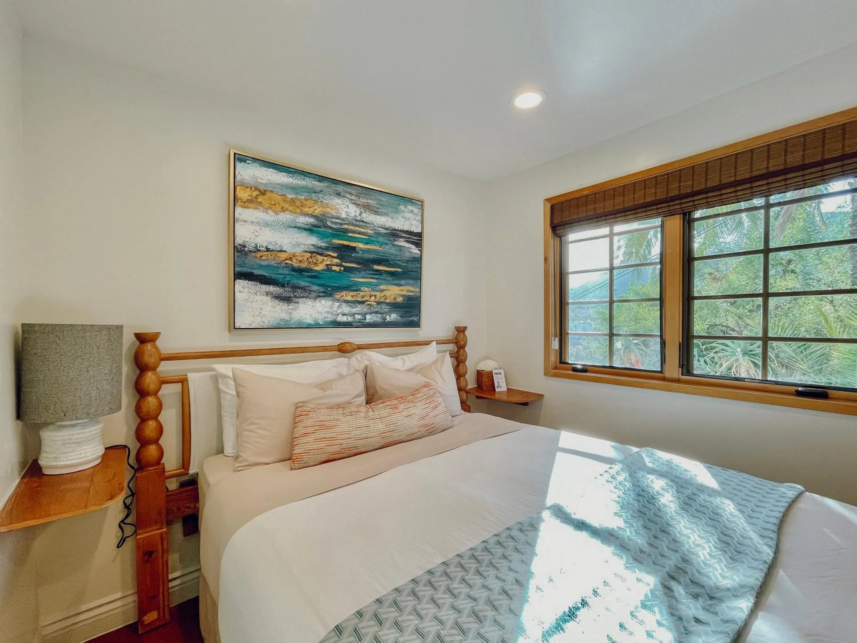 Bed in Zane Grey Pueblo Hotel