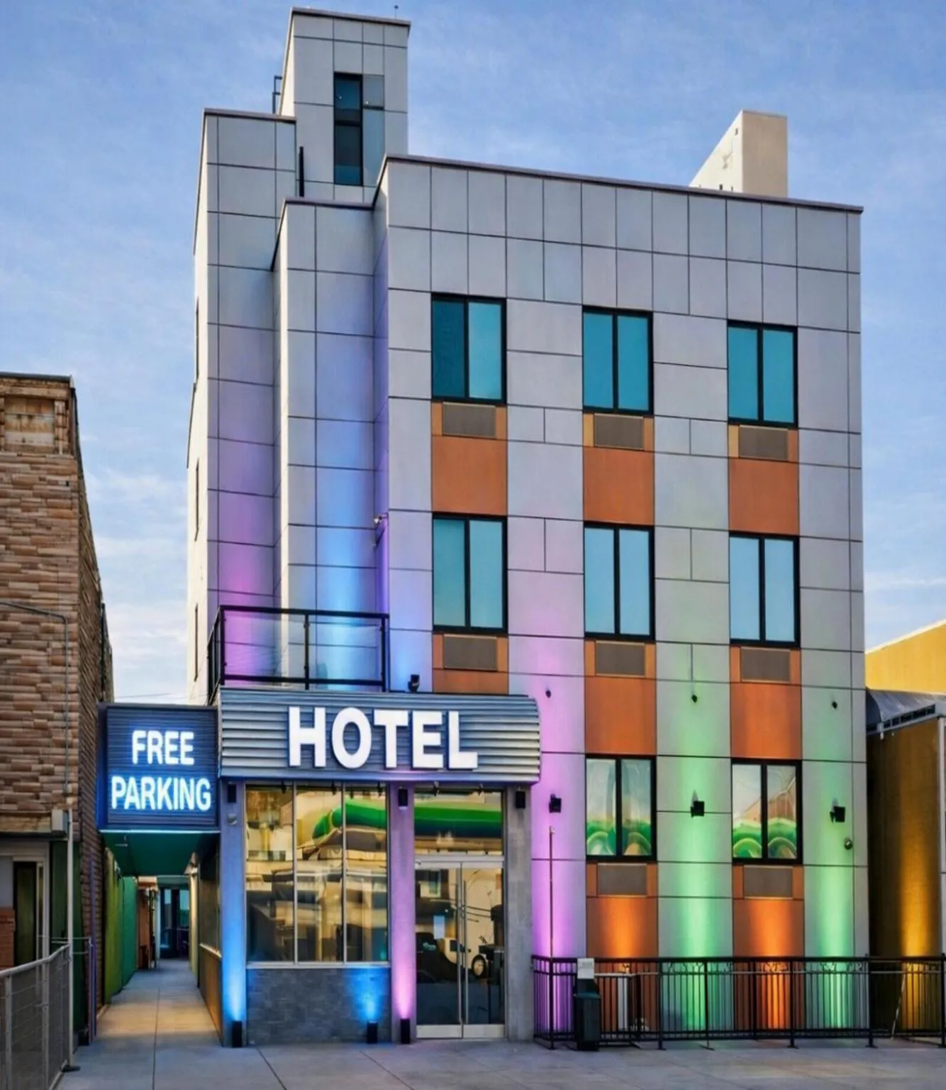 Property building in Umbrella Hotel Brooklyn - Newly Renovated