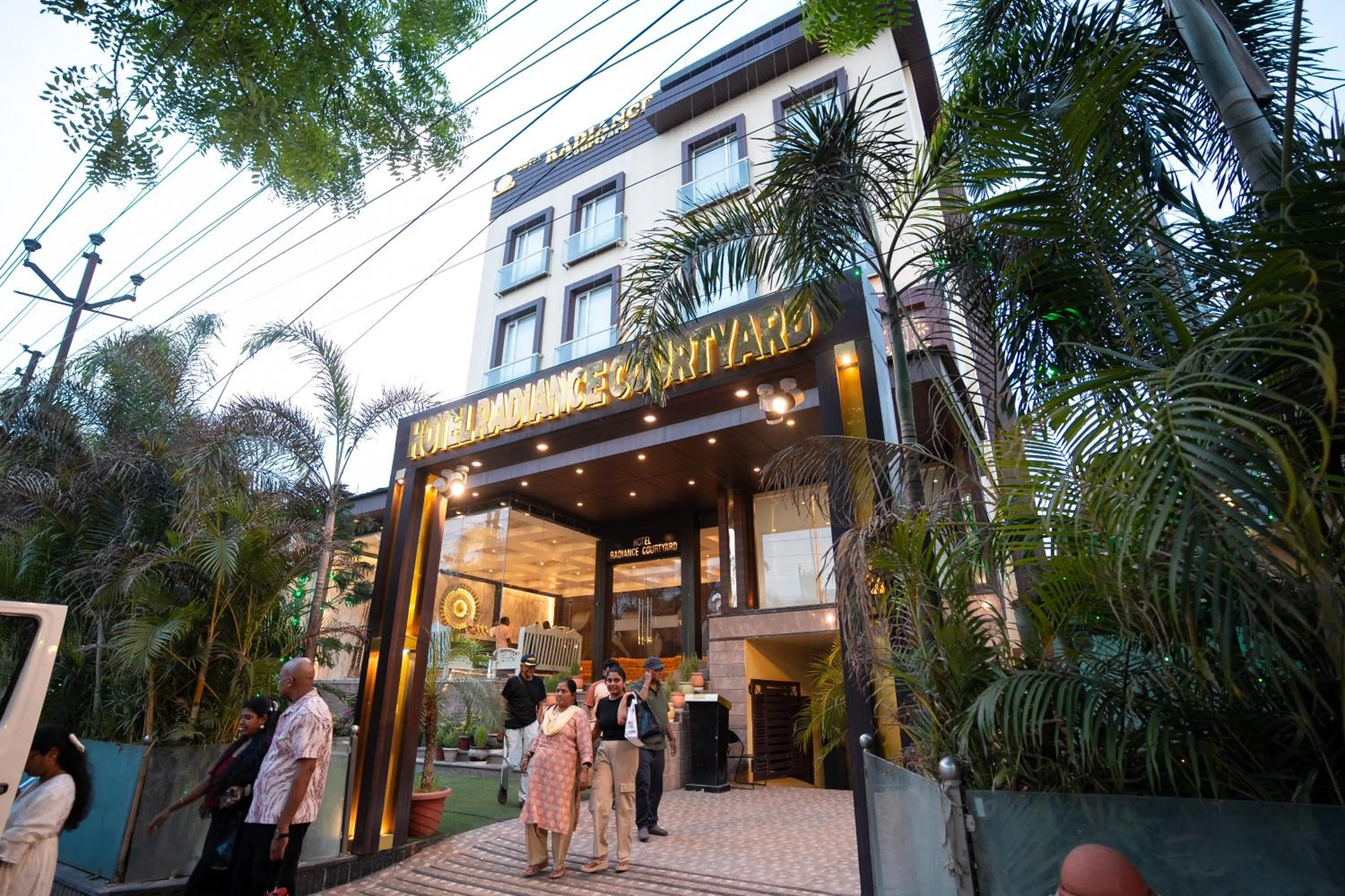 Facade/entrance in Hotel Radiance Courtyard