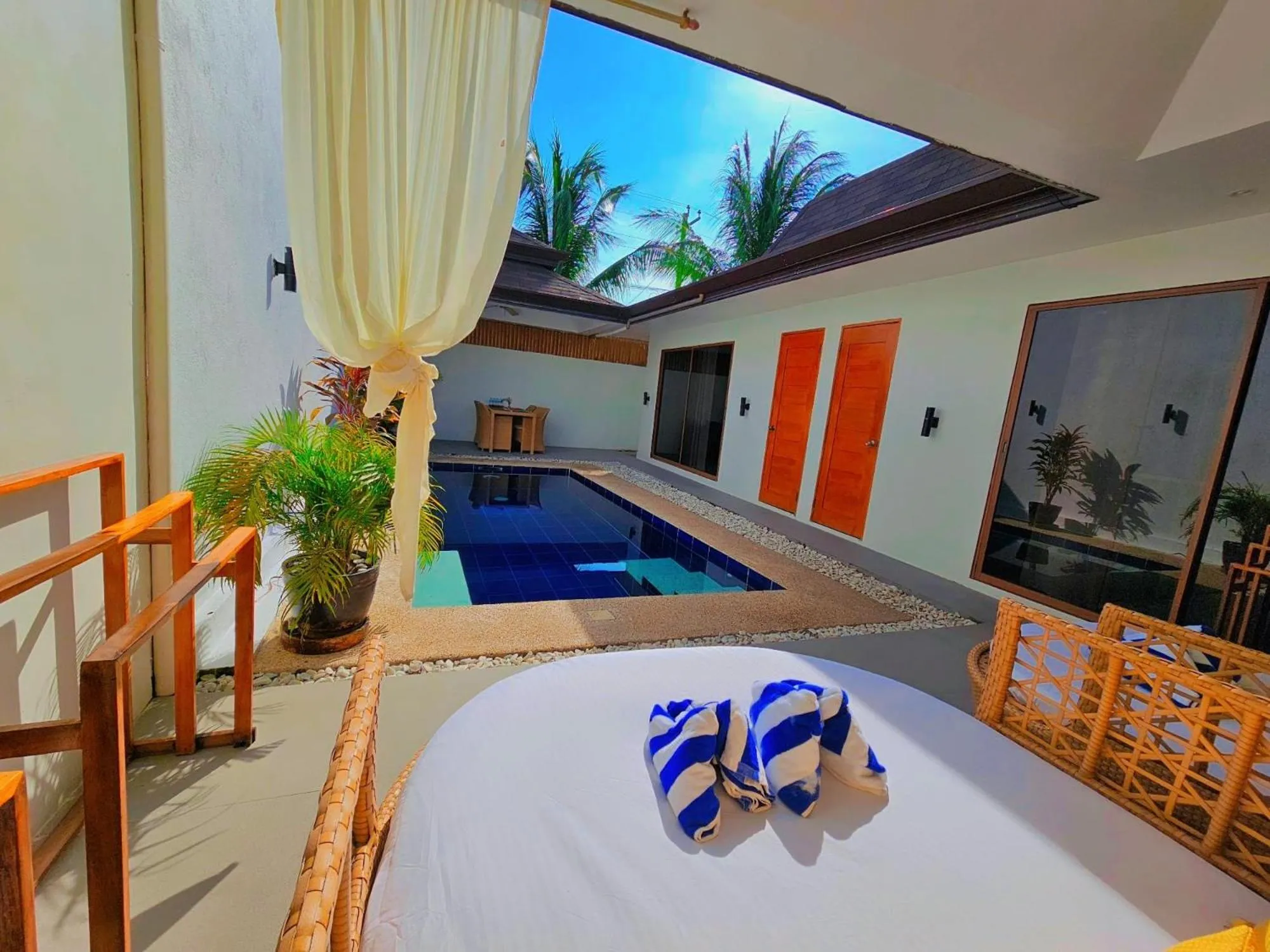 Pool view in Bali Villas Panglao Bohol