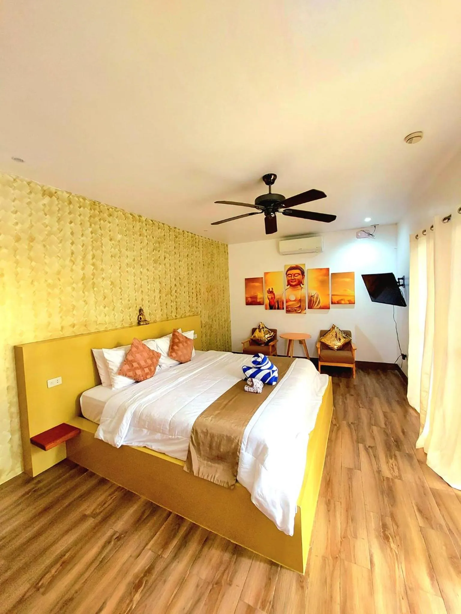 Bed in Bali Villas Panglao Bohol