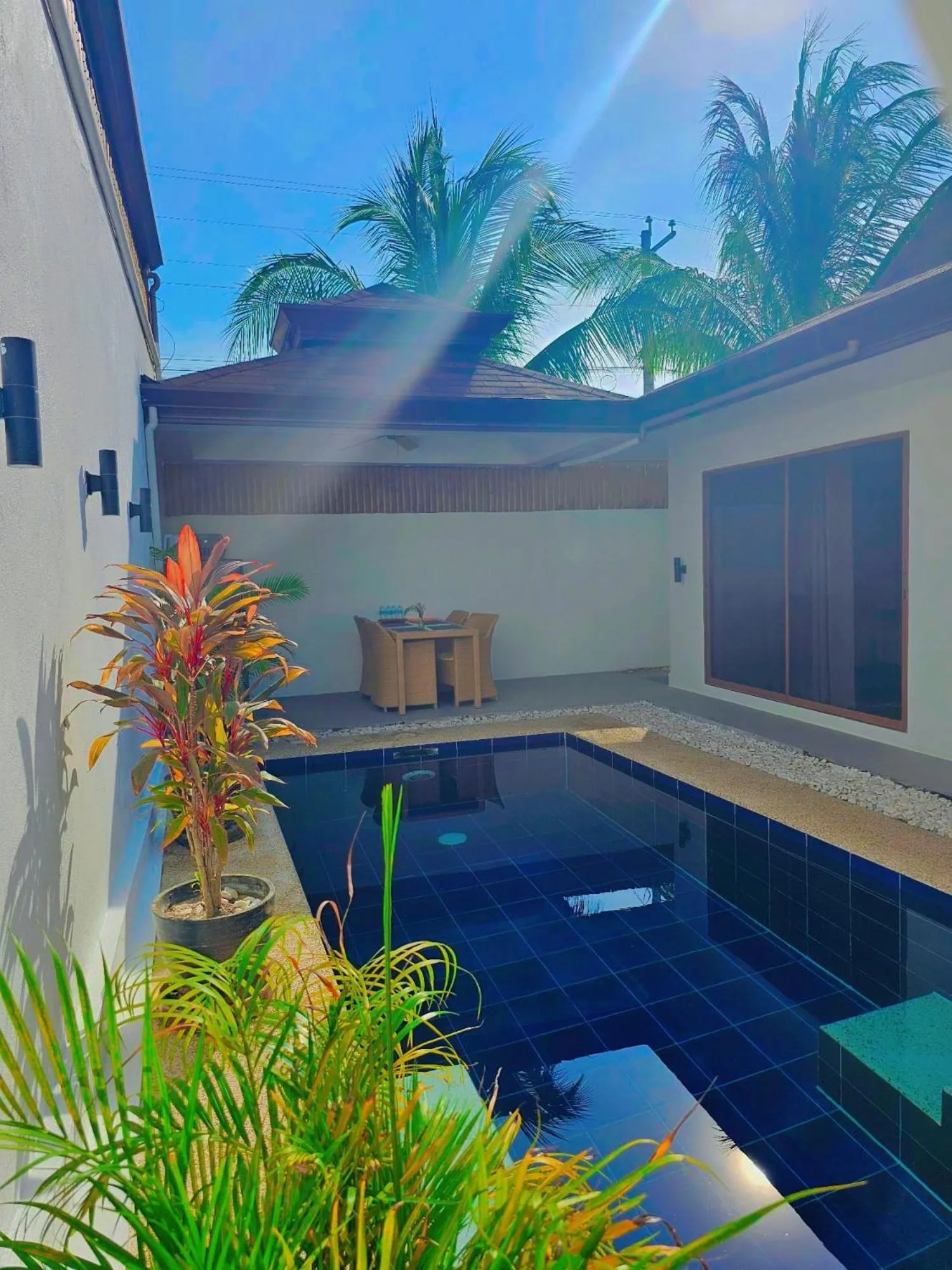 Pool view in Bali Villas Panglao Bohol