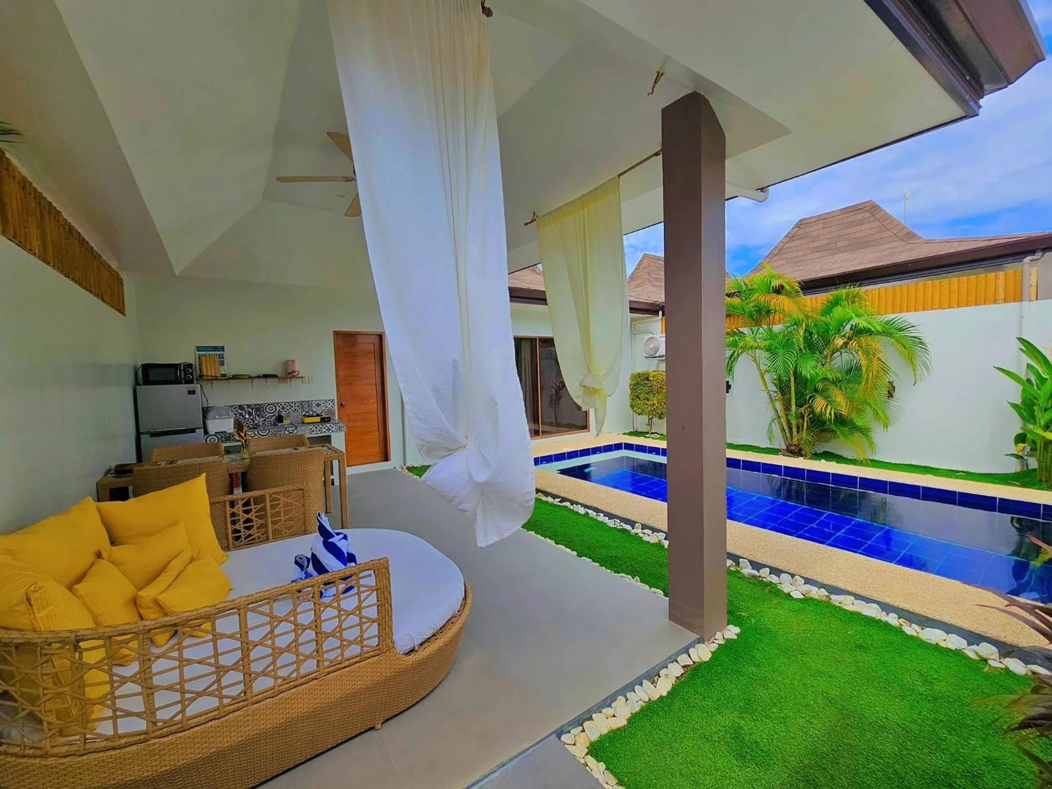 Pool view in Bali Villas Panglao Bohol