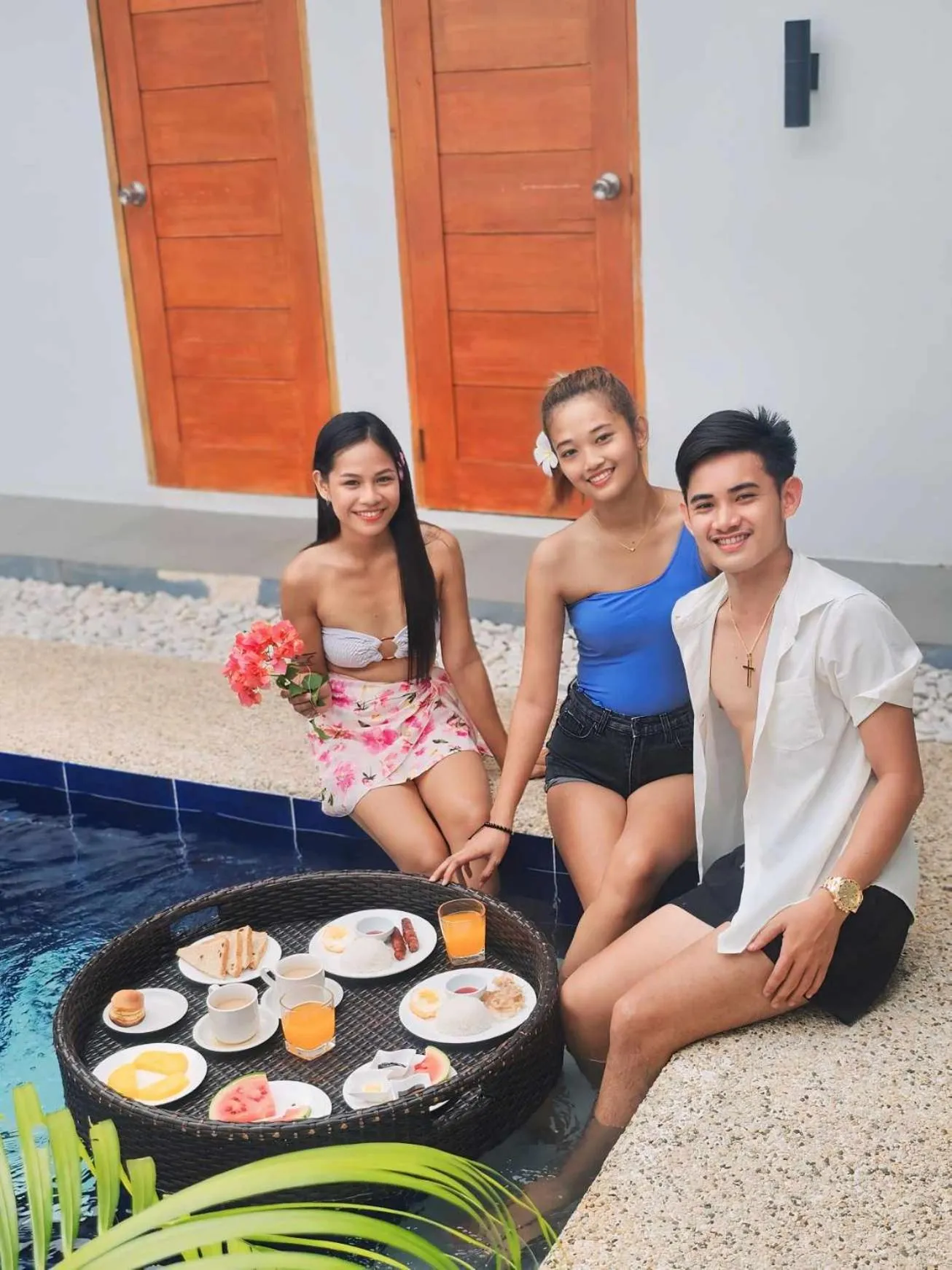 Pool view in Bali Villas Panglao Bohol