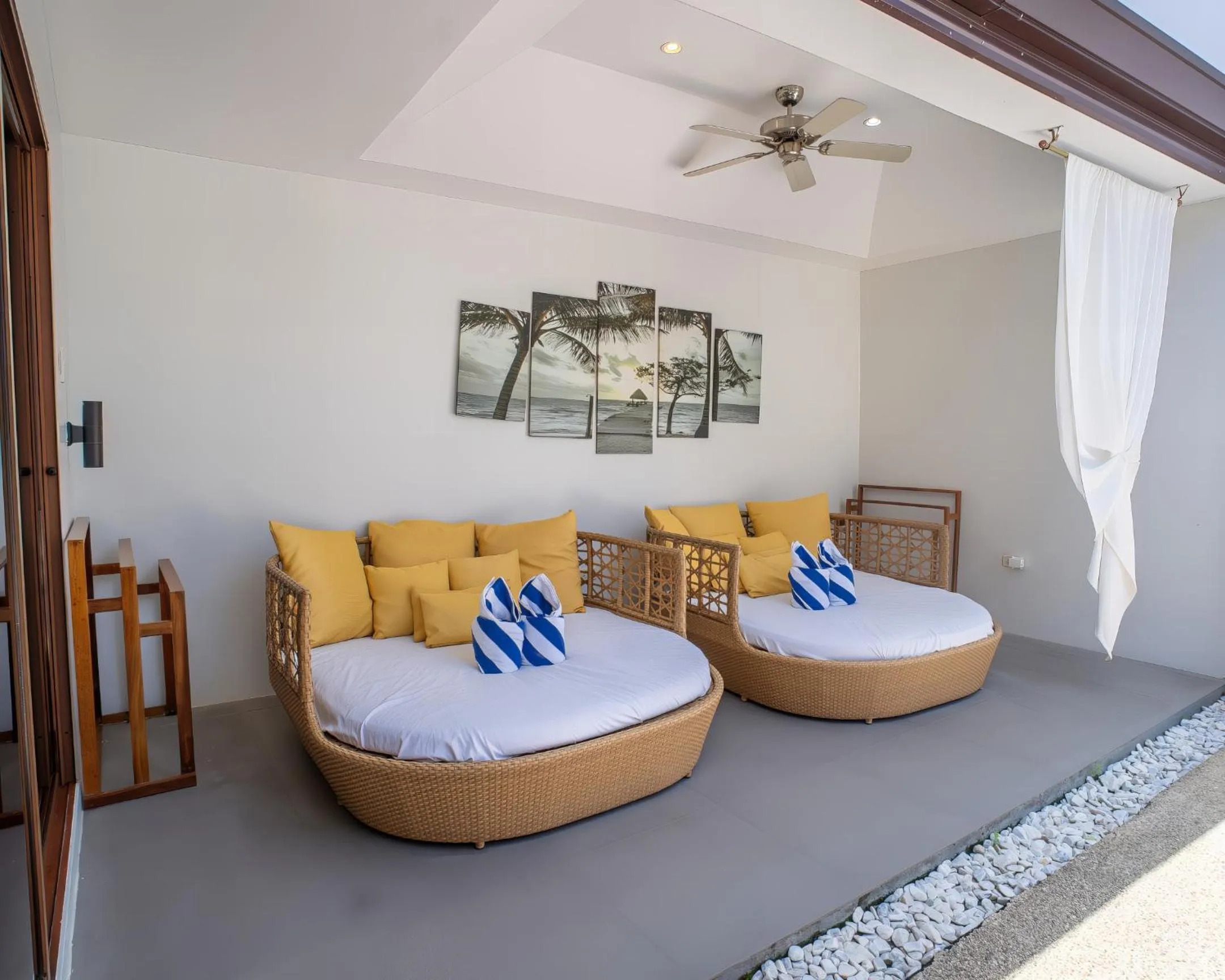Seating area in Bali Villas Panglao Bohol