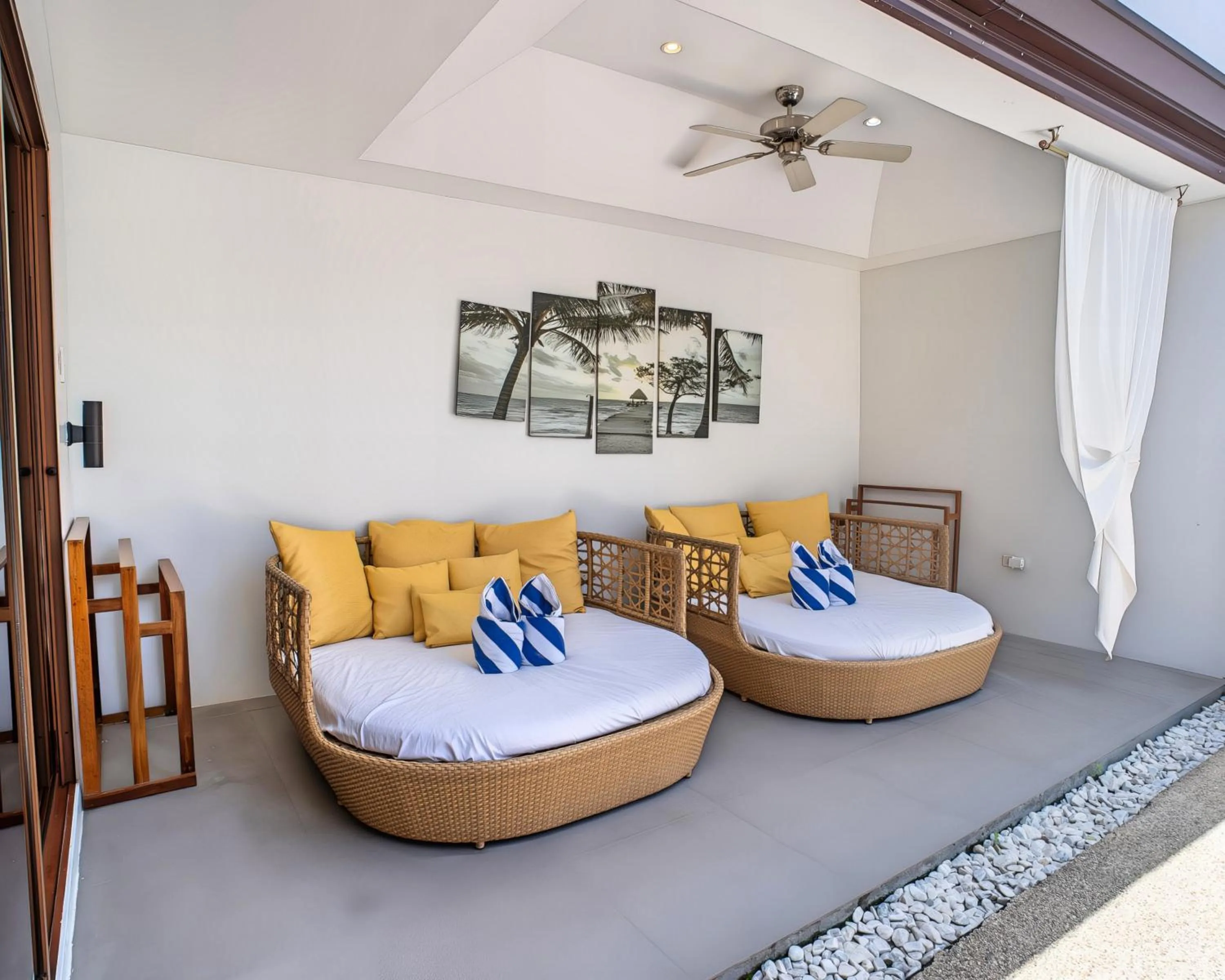 Seating area in Bali Villas Panglao Bohol