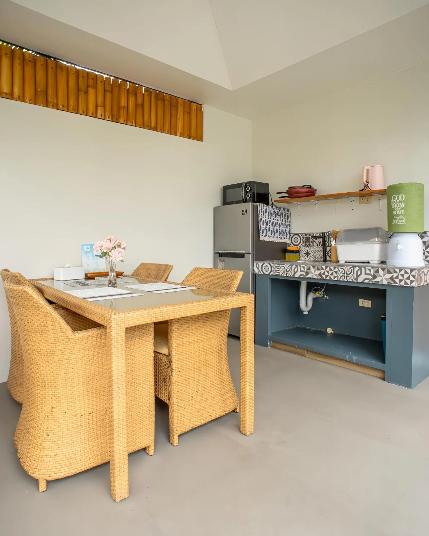 Dining area in Bali Villas Panglao Bohol