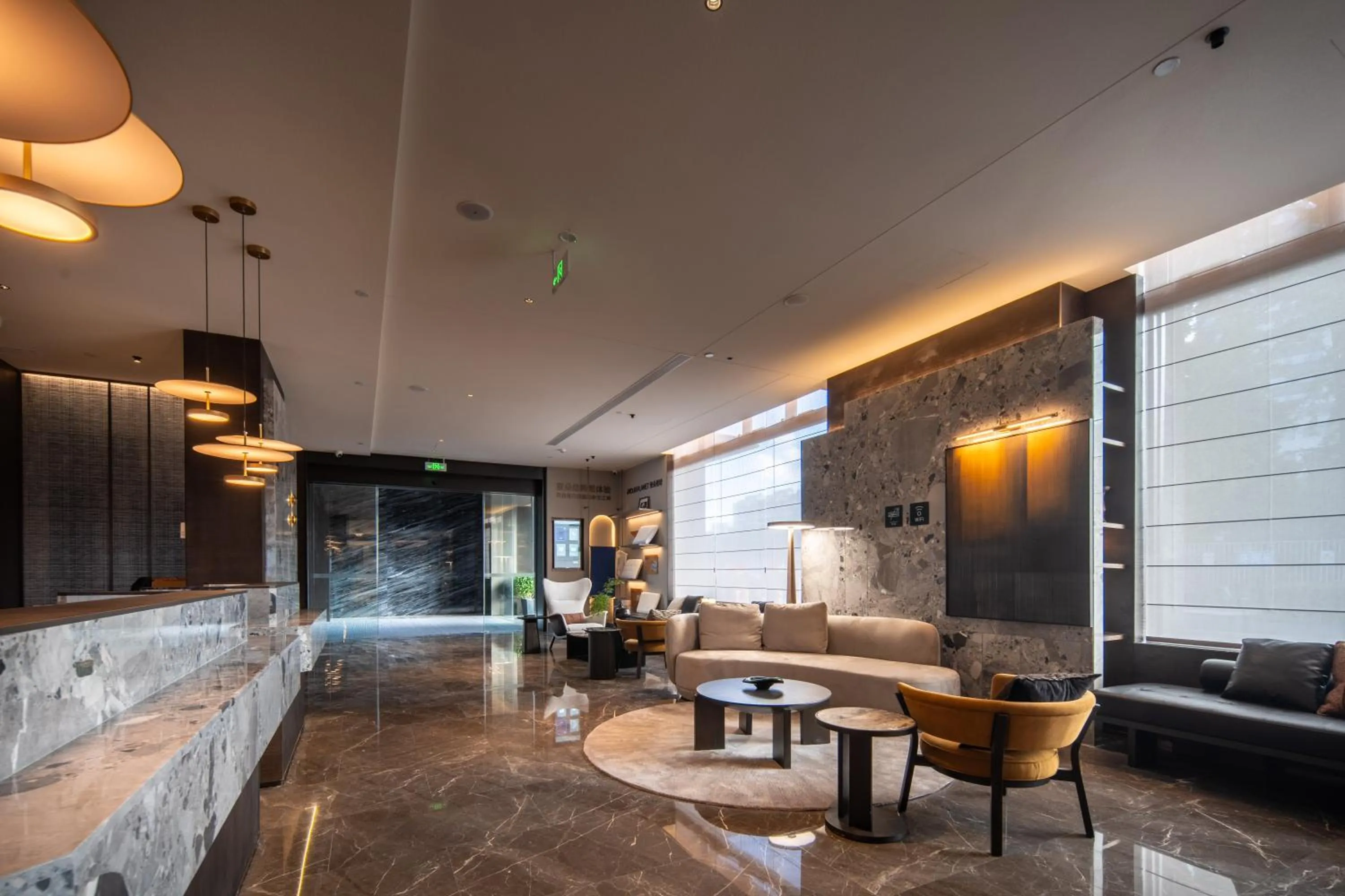 Seating area in Atour Hotel Chengdu Wuhou Temple Kuan Zhai Alleys