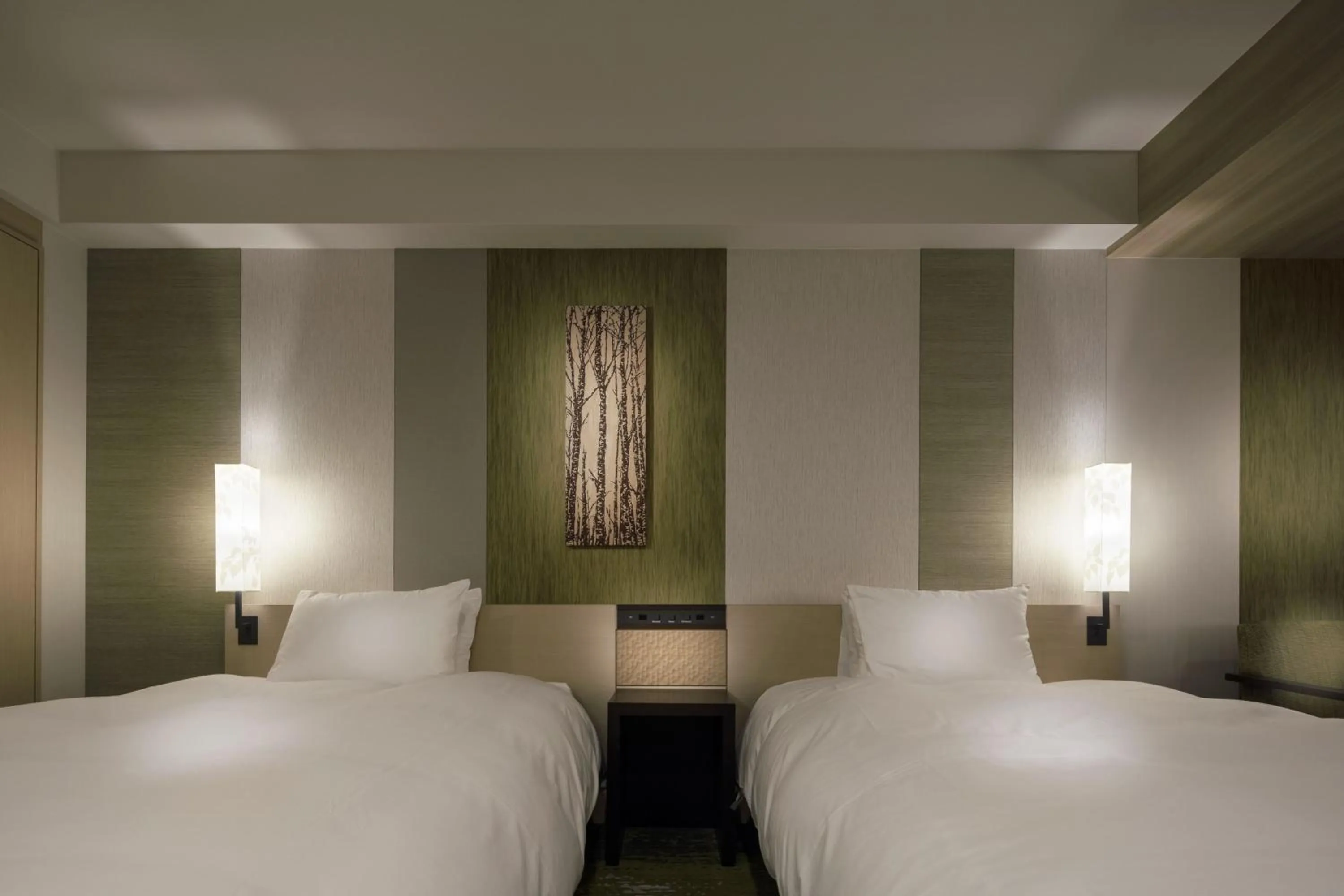 Photo of the whole room, Bed in Dai-ichi Takimotokan