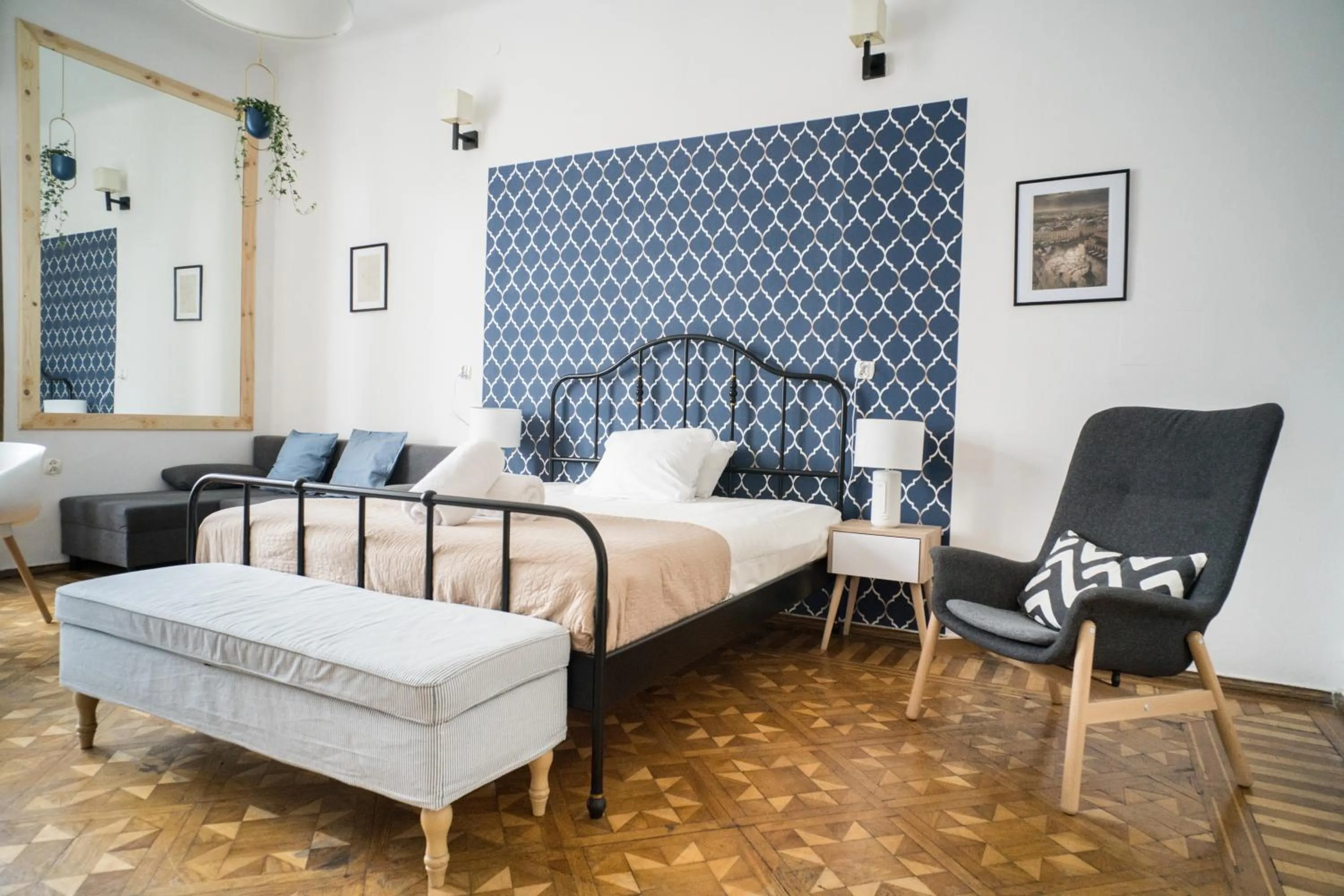 Bed in Roller Aparthotel