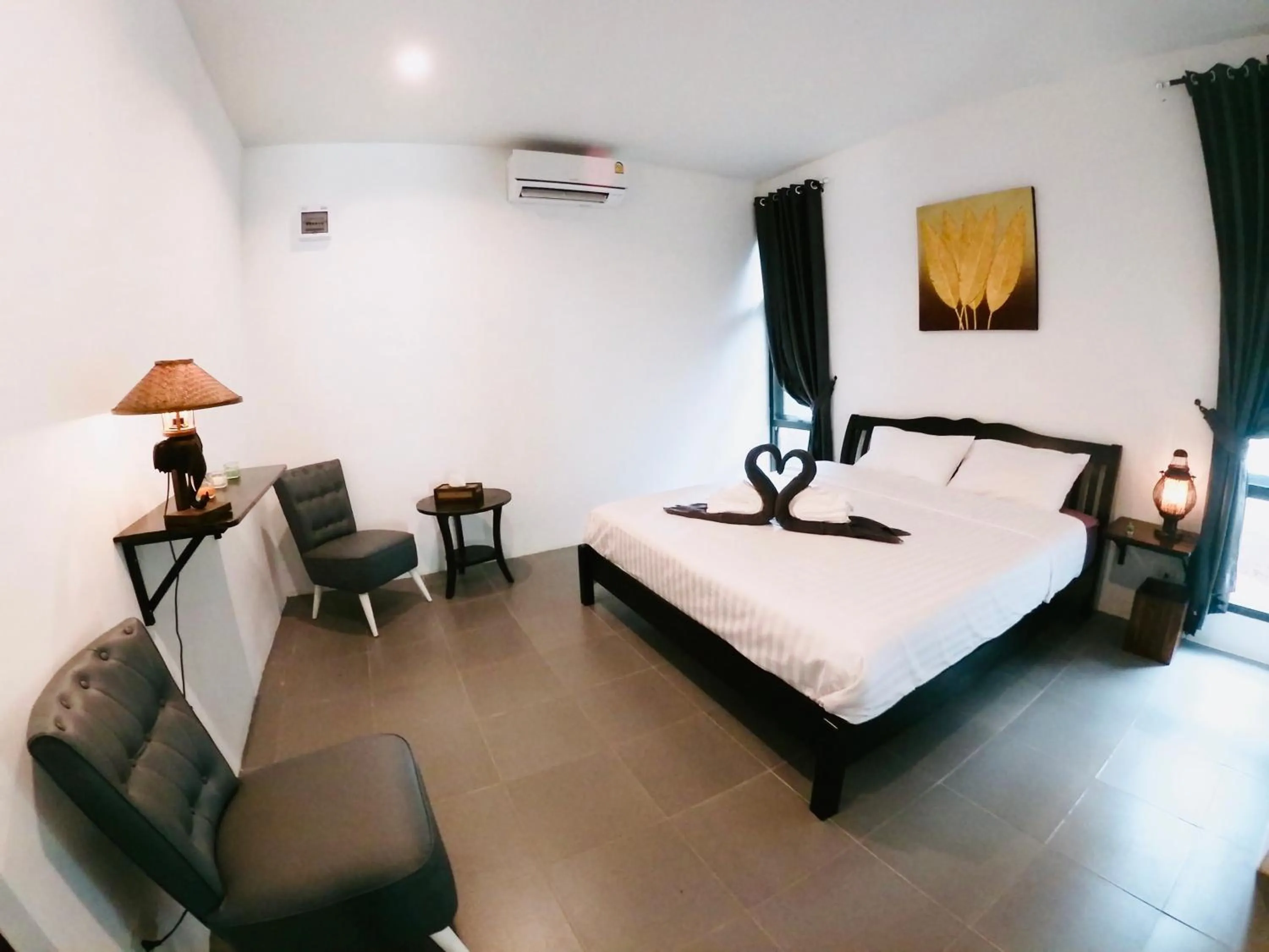 Bed in Serene Resort