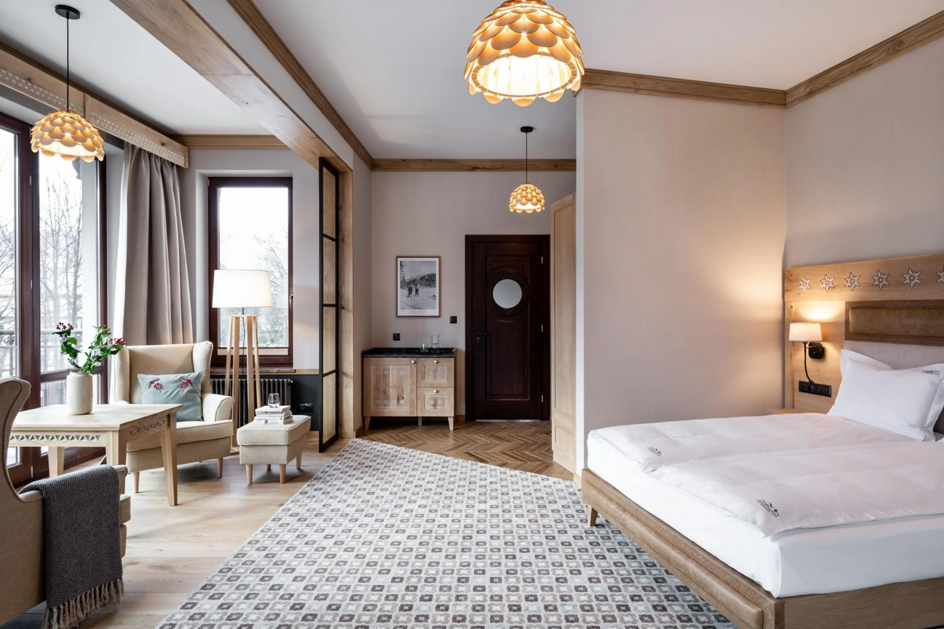 Bed in Aparthotel Cristina