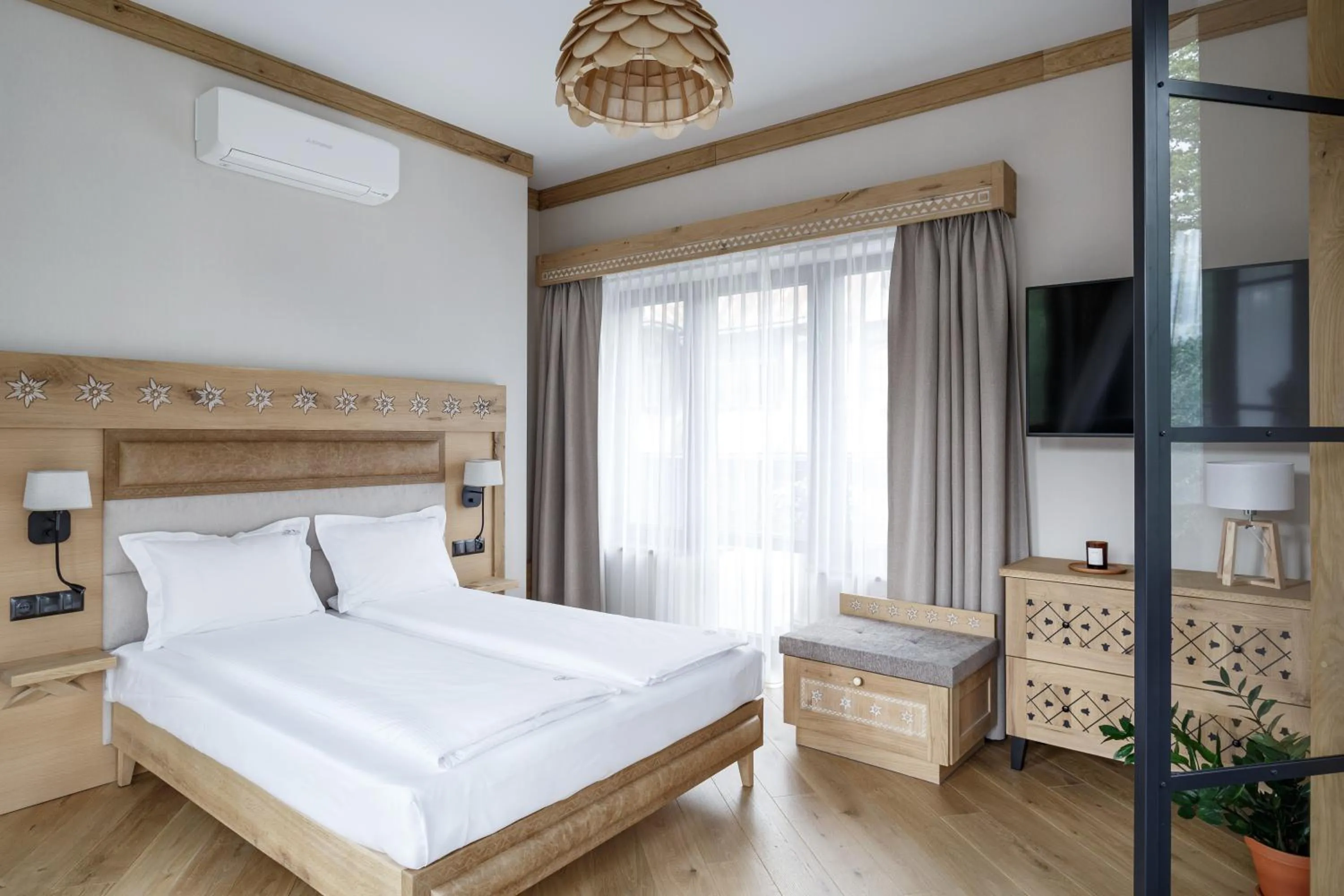 Bed in Aparthotel Cristina