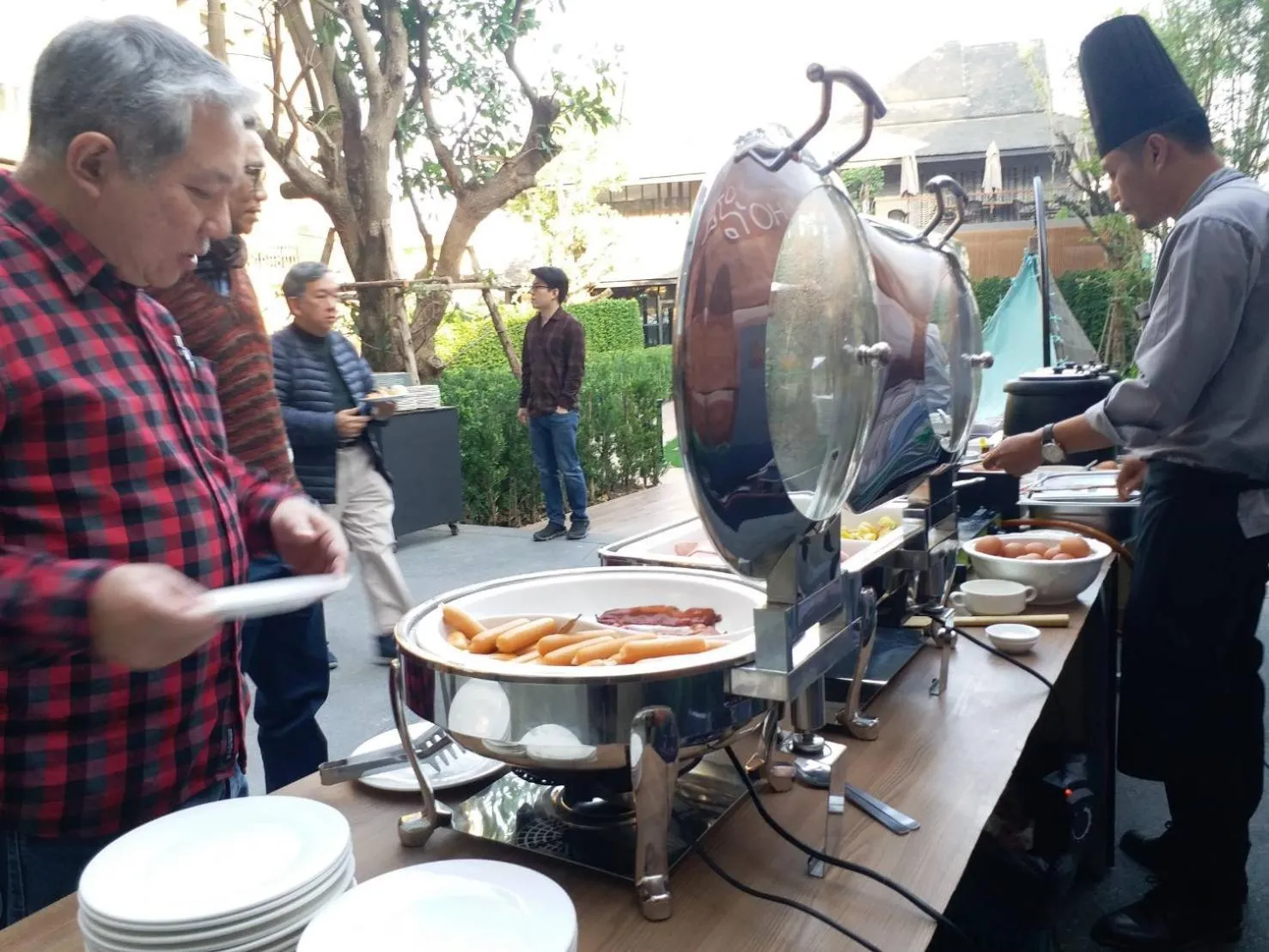 Breakfast in The Teak Hotel