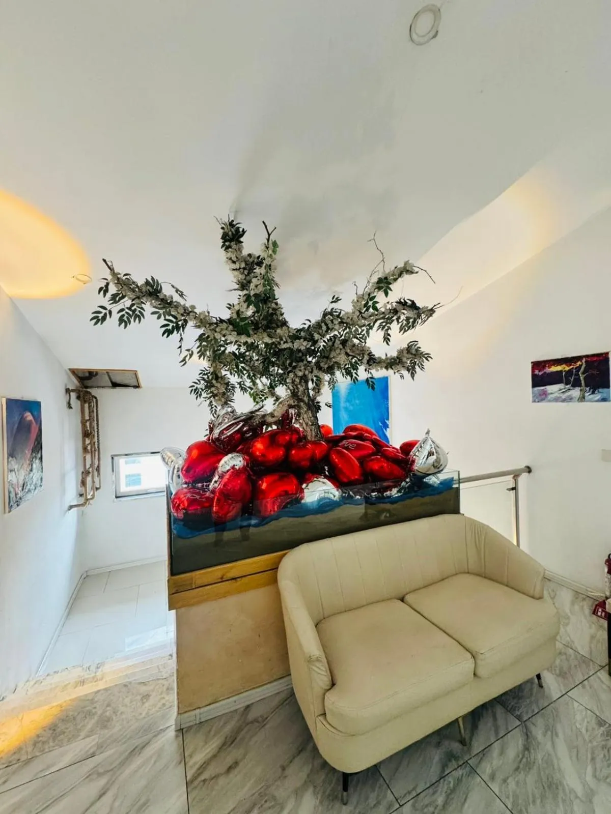 Seating area in Nomado Boutique Hotel