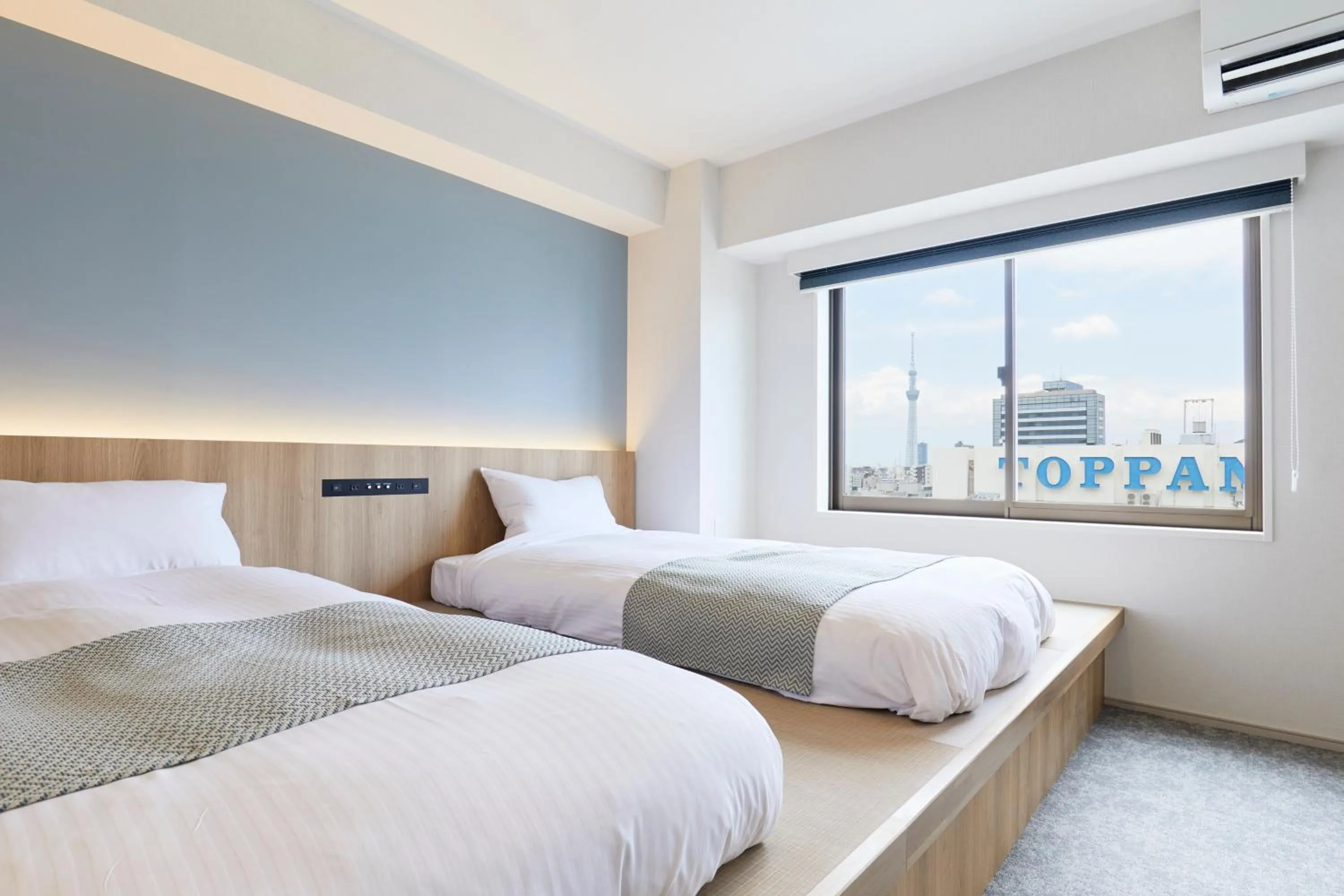 Bed in THE TOURIST HOTEL & Cafe AKIHABARA