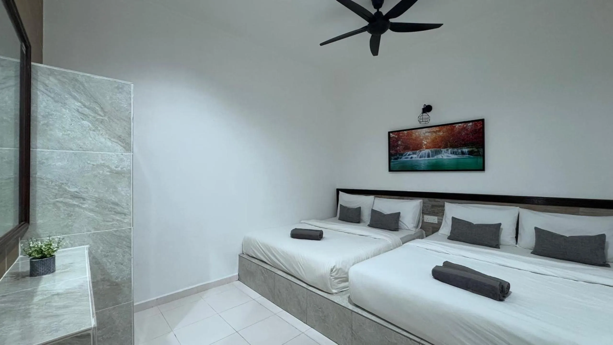 Bed in DVilla Guesthouse Langkawi