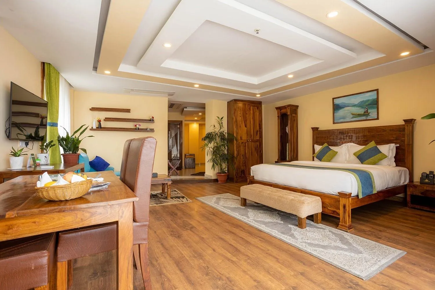 Bed in Aagantuk Resort