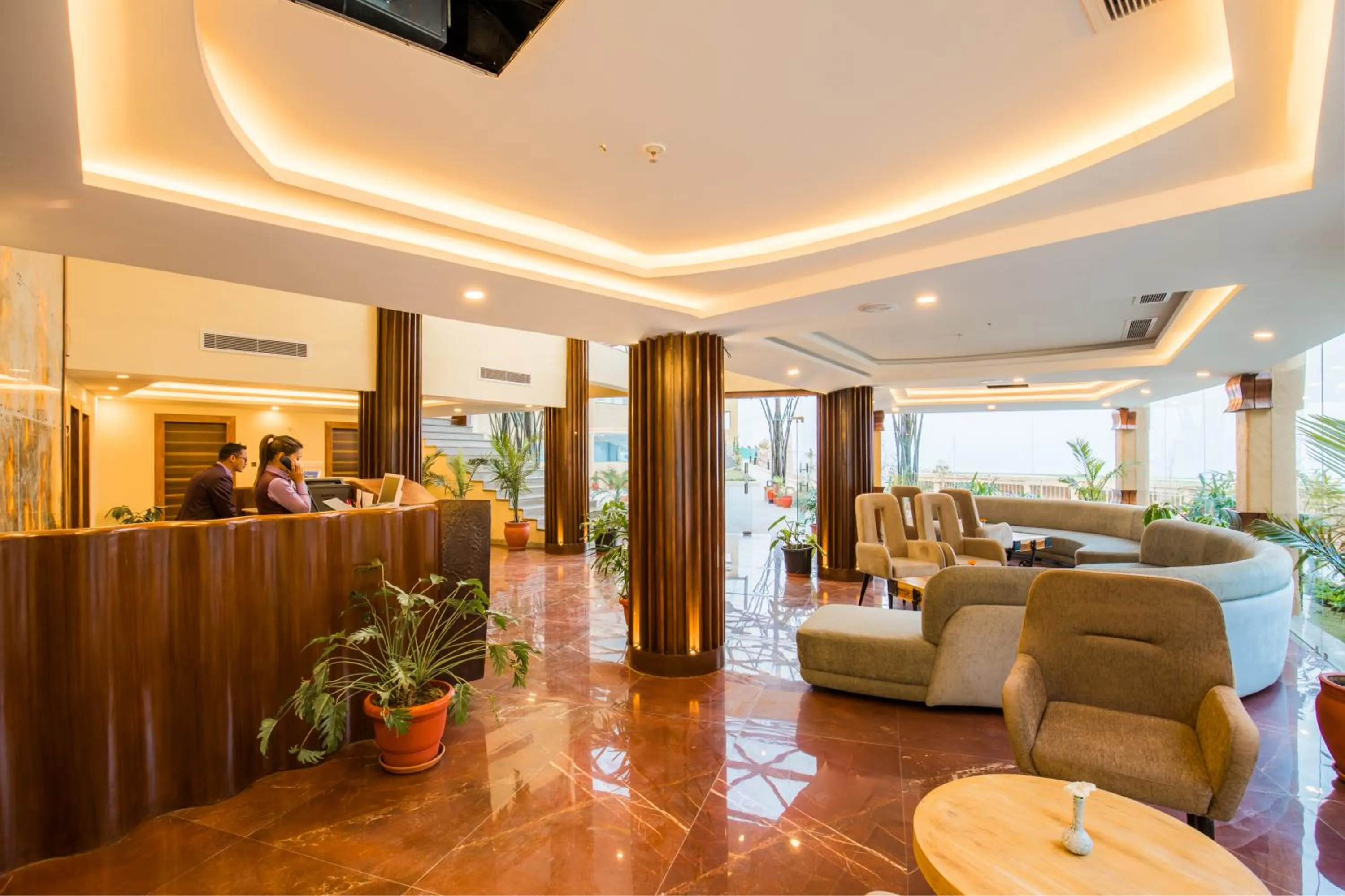 Lobby or reception in Aagantuk Resort