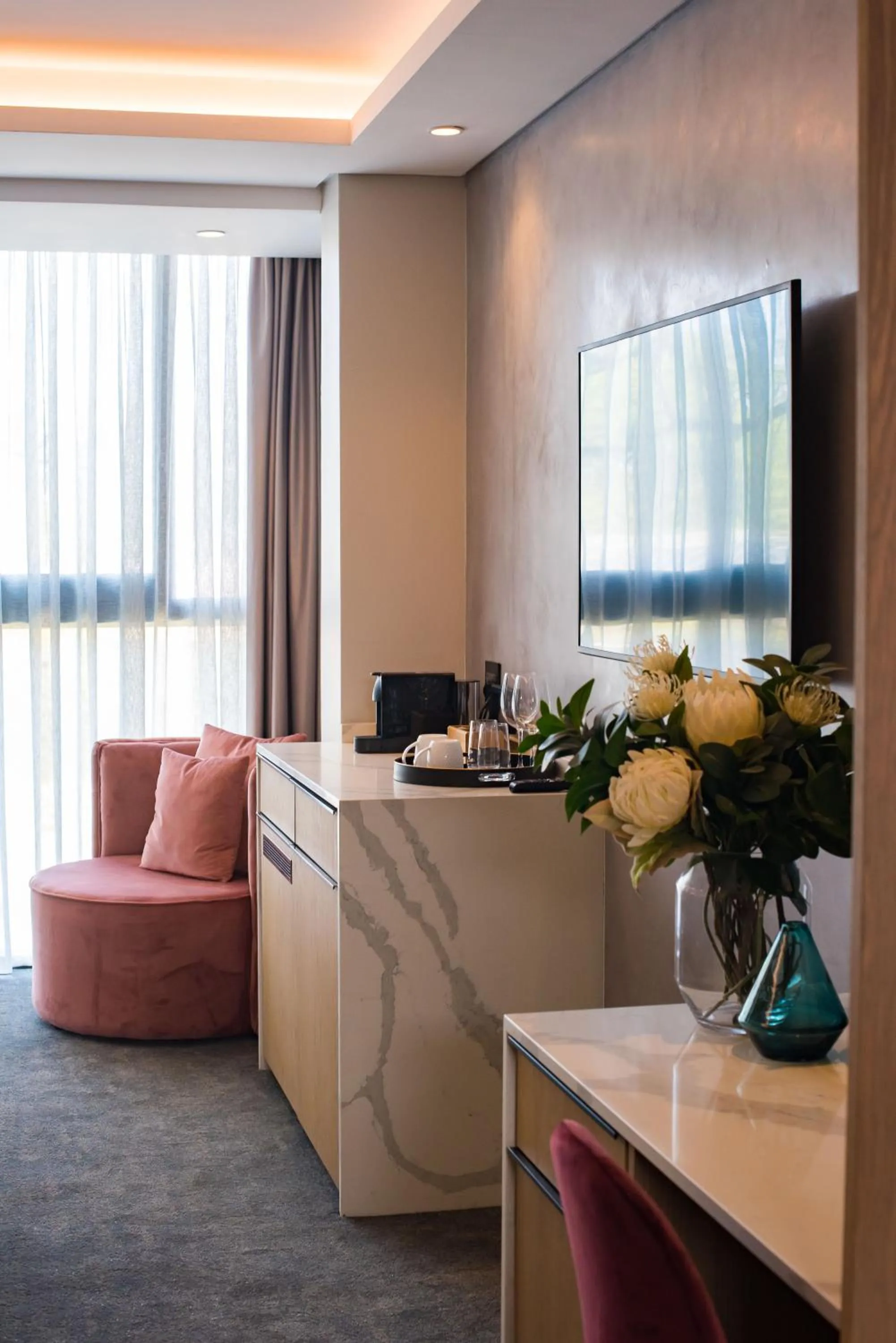 Seating area in Vivari Hotel and Spa by Mantis