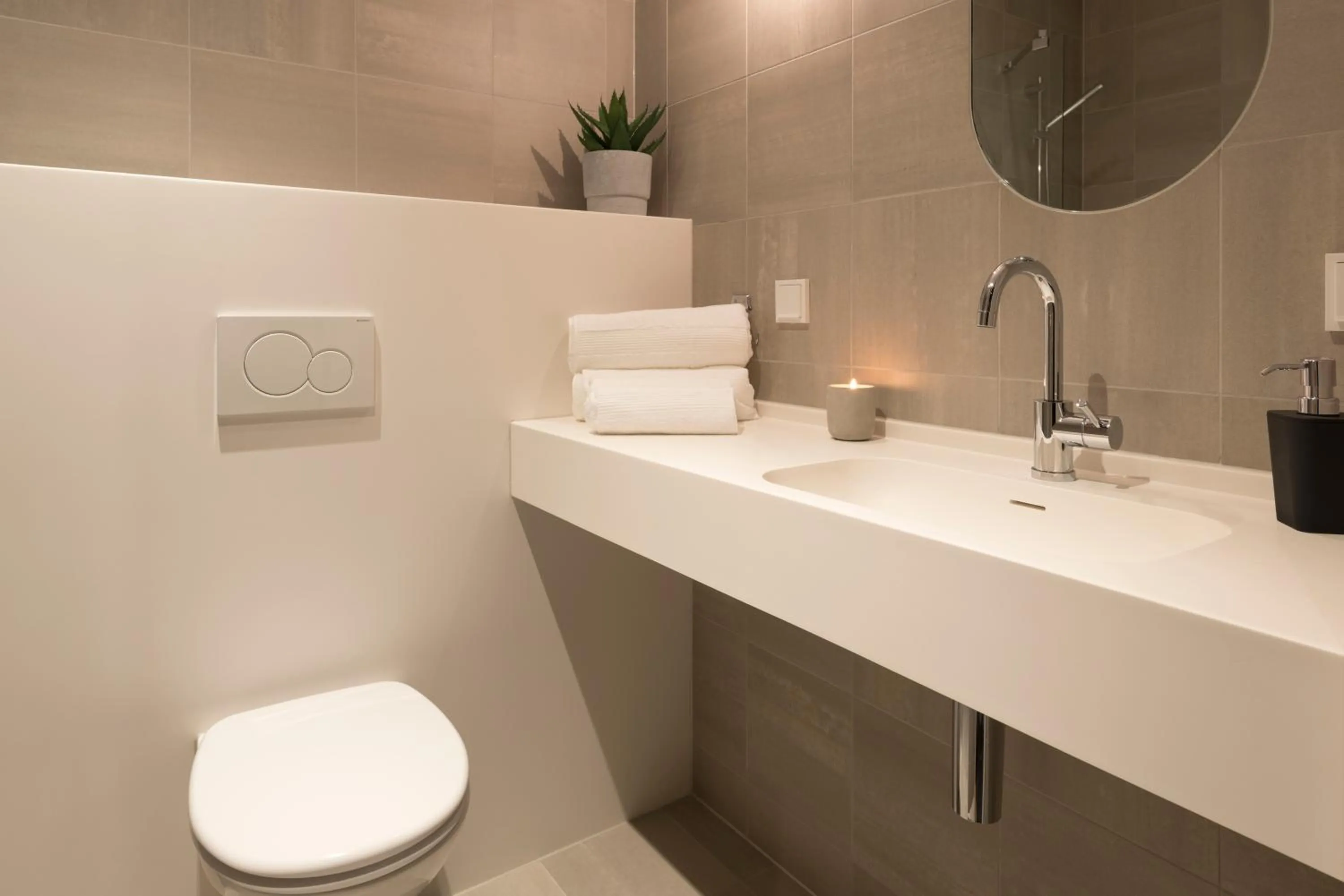 Bathroom in Forenom Hotels & Apartments Arlanda