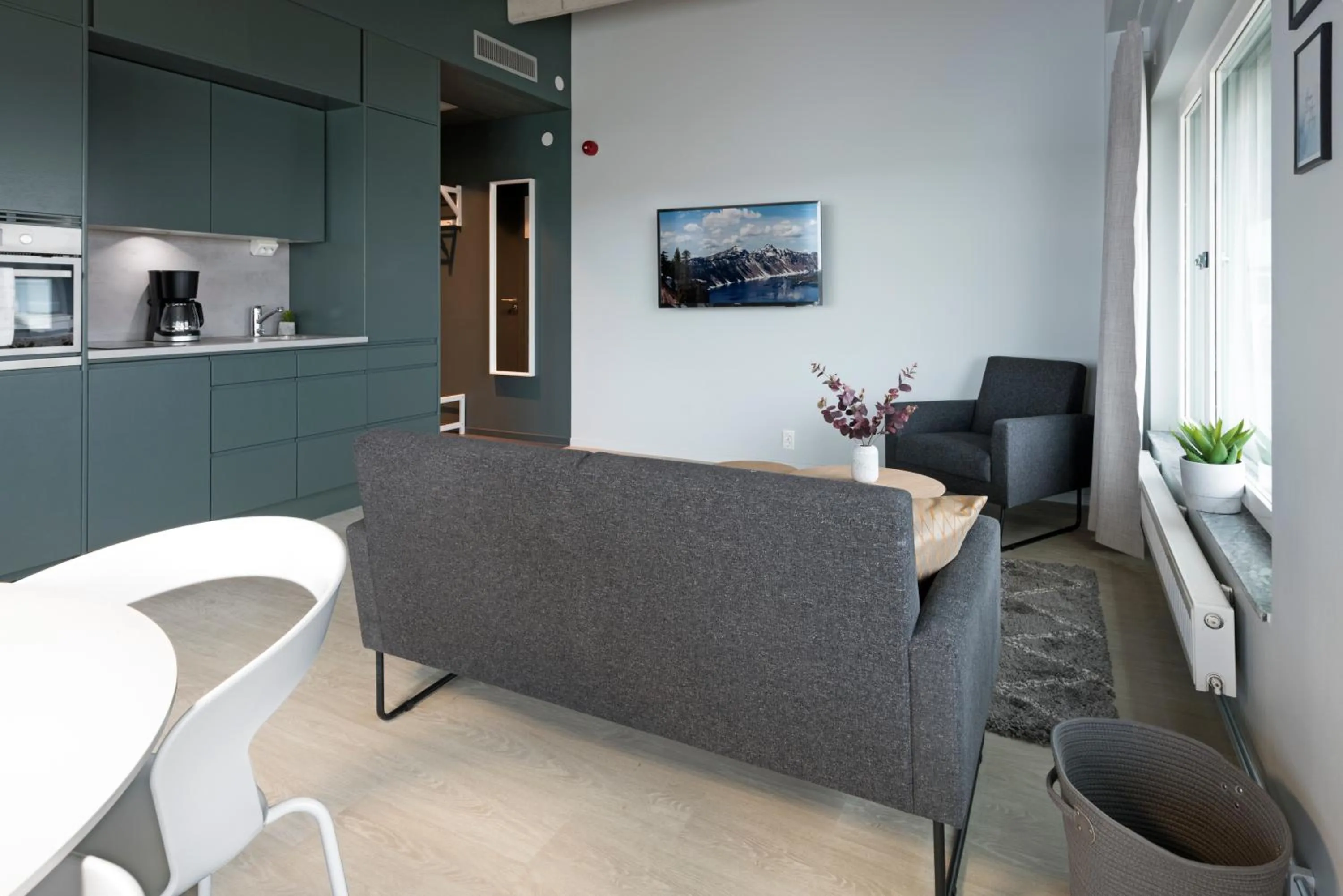 Kitchen or kitchenette in Forenom Hotels & Apartments Arlanda