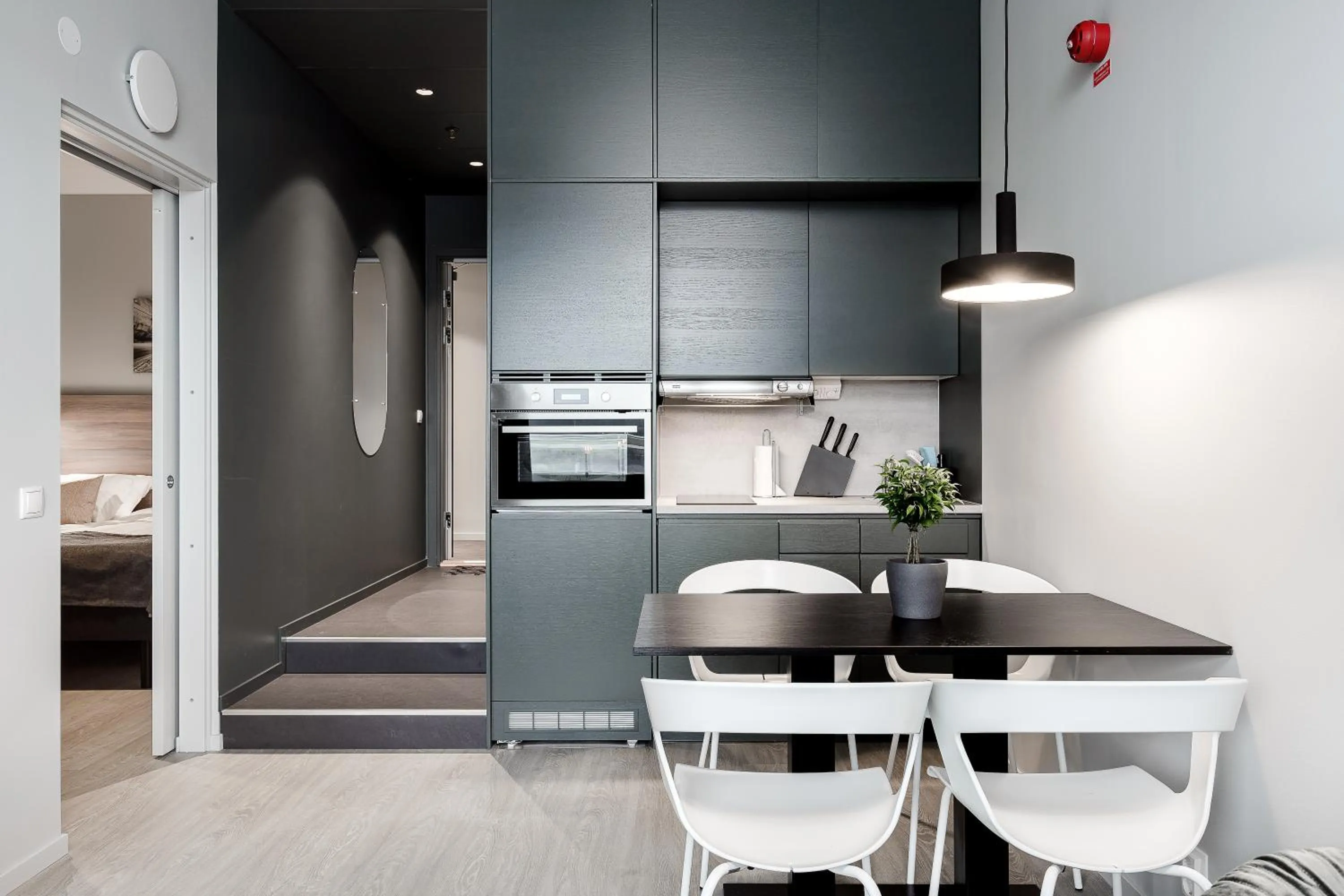 Kitchen or kitchenette in Forenom Hotels & Apartments Arlanda