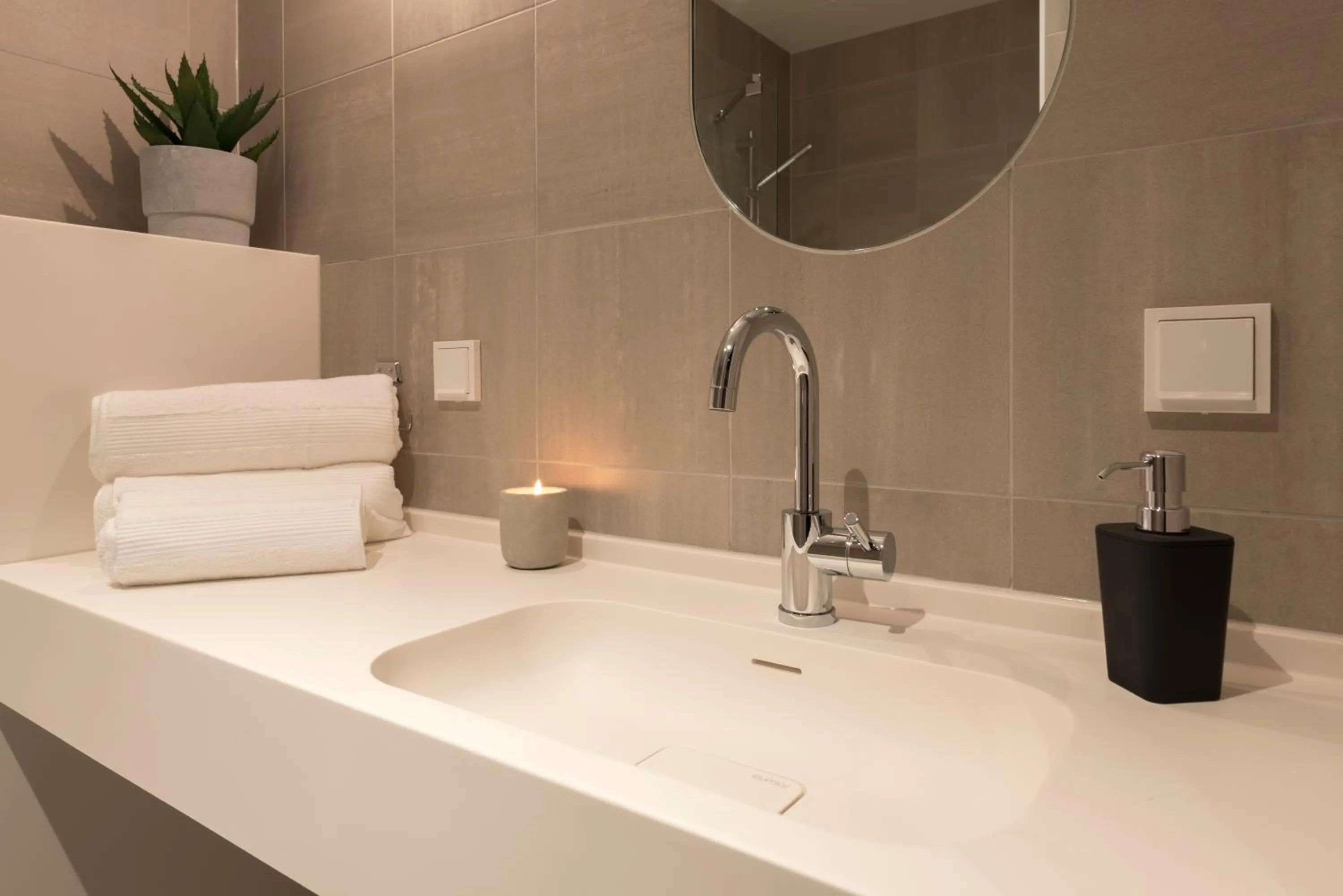 Bathroom in Forenom Hotels & Apartments Arlanda