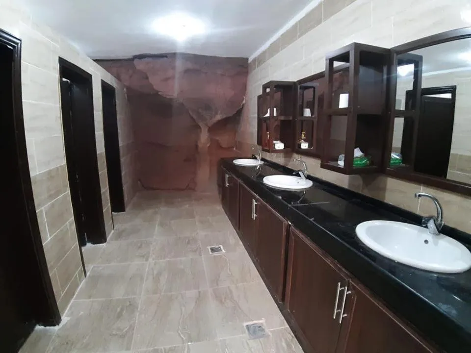 Bathroom in WadiRum Mobile Camp
