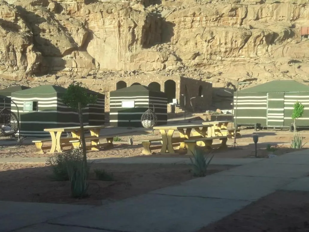Patio in WadiRum Mobile Camp